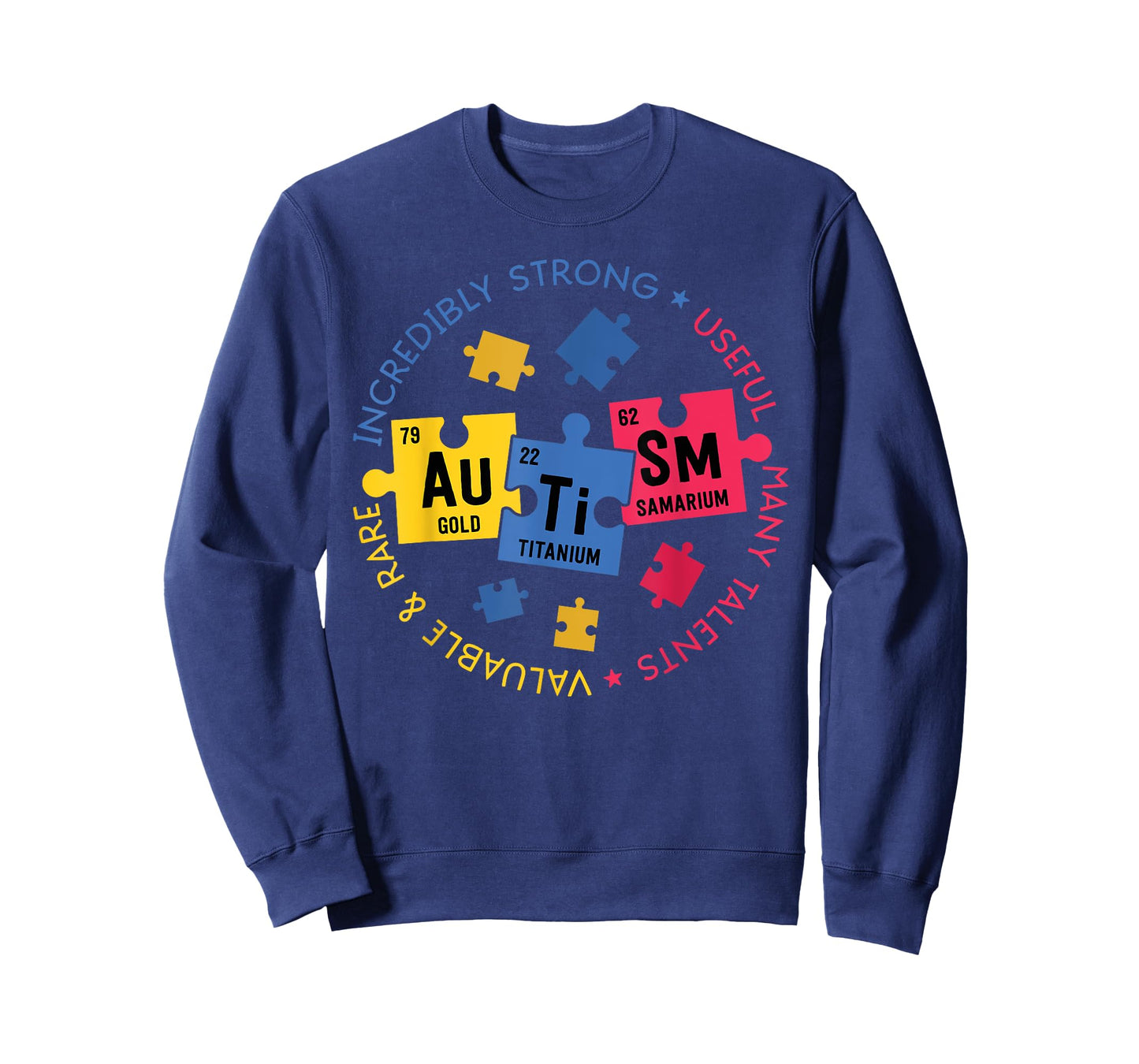 Autism Awareness Shirt Periodic Puzzle Science Teacher Gift Men Women Kids T-Shirt