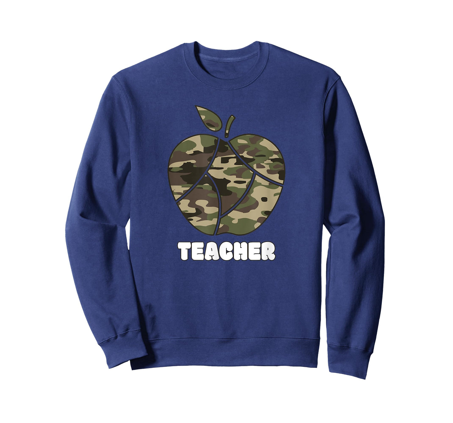 Apple Camoflauge Clothing Camo Student Teacher Cute School T-Shirt for Men Women Kids
