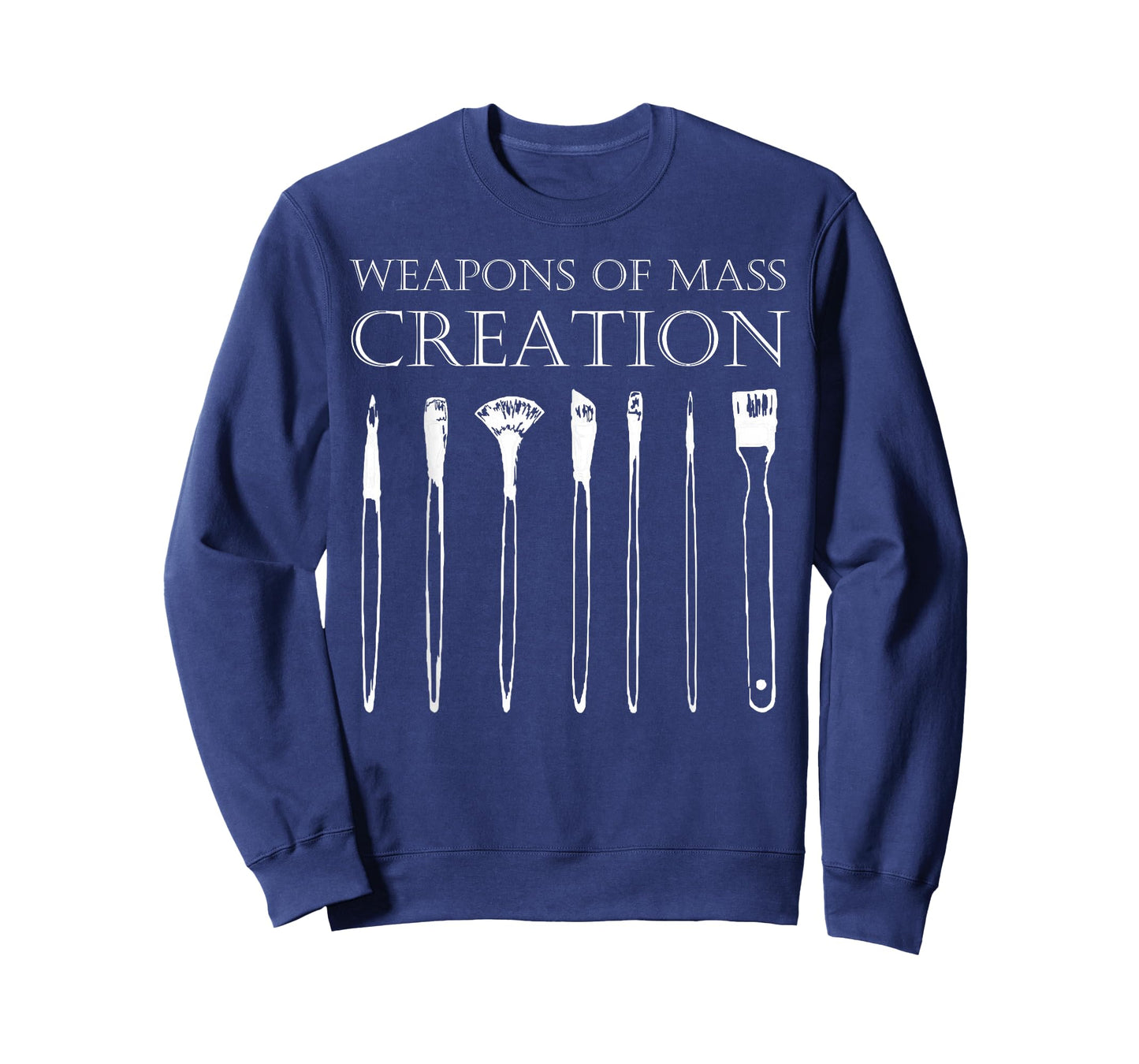 Weapons of Mass Creation Funny Art Brush Painter Artist T-Shirt