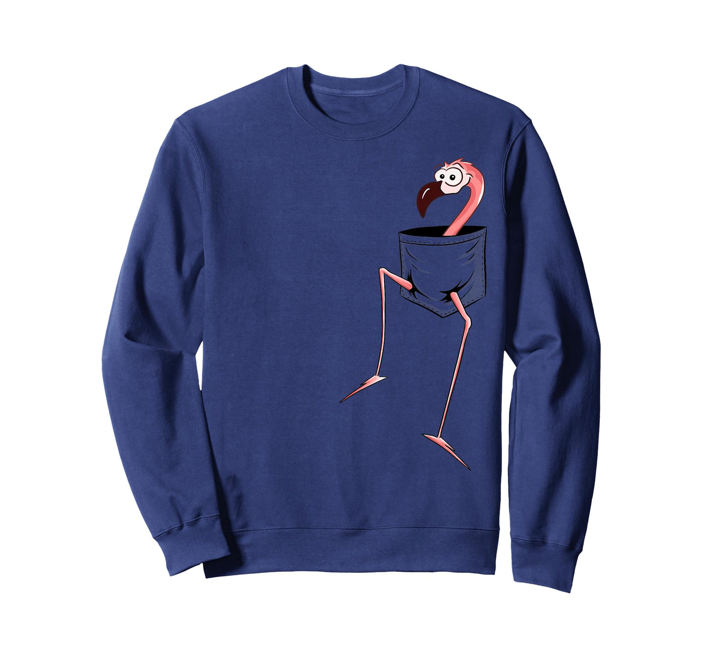 For Flamingo-Lovers l Fancy Pink Flamingo In A Pocket T-Shirt