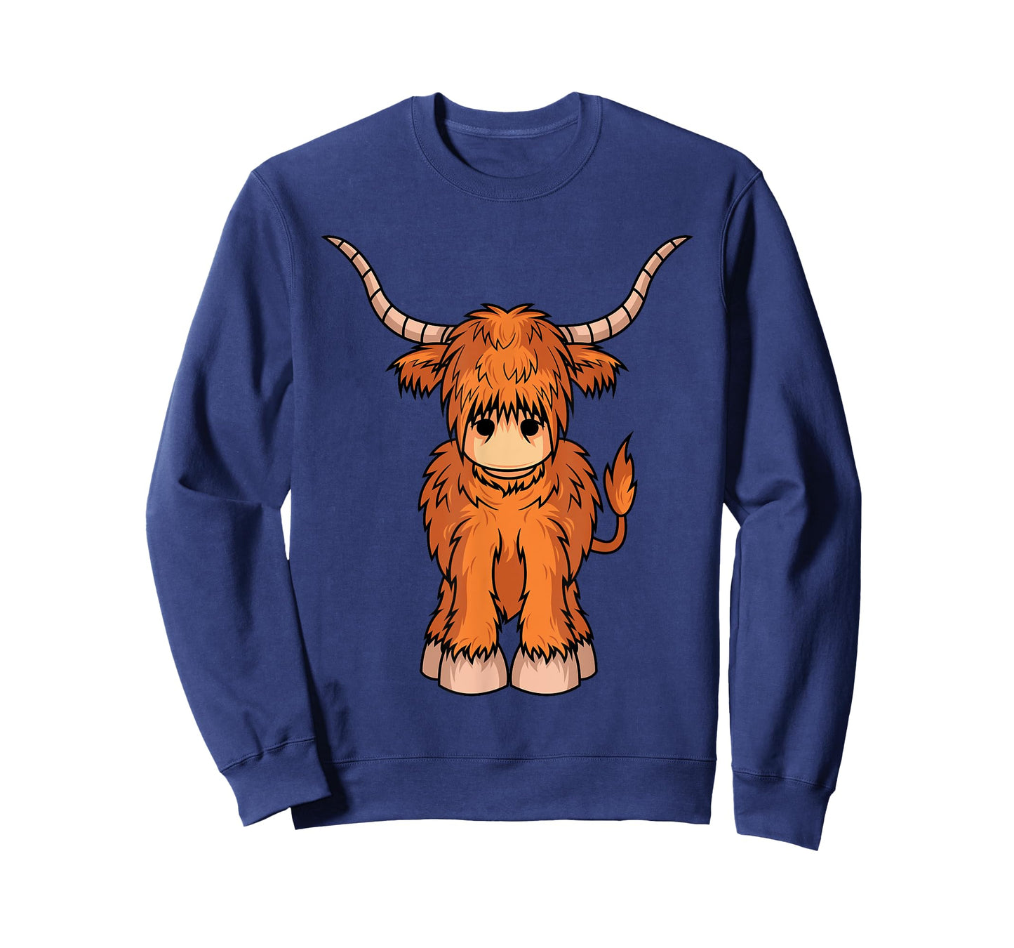 Cute Hairy Scottish Breed Highland Cow Farmer Animal Lover T-Shirt