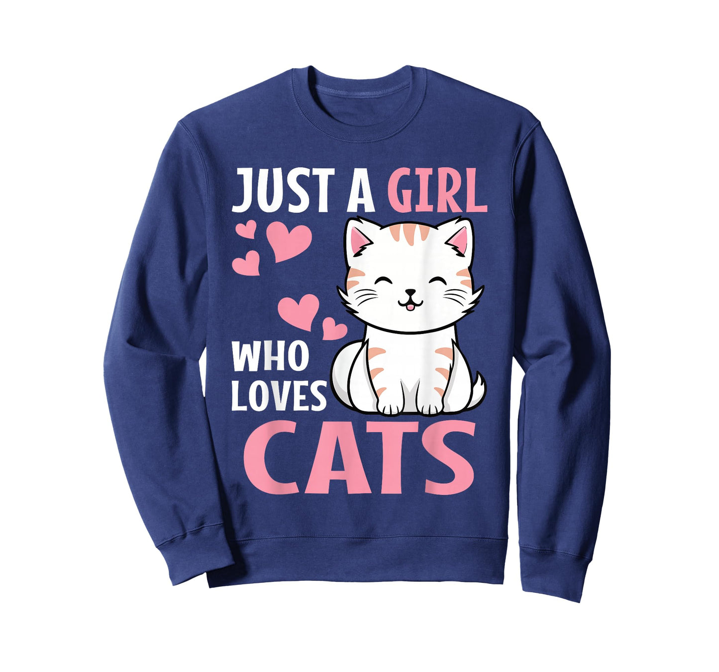 Just A Girl Who Loves Cats Cute Cat Lover Kitten T-Shirt