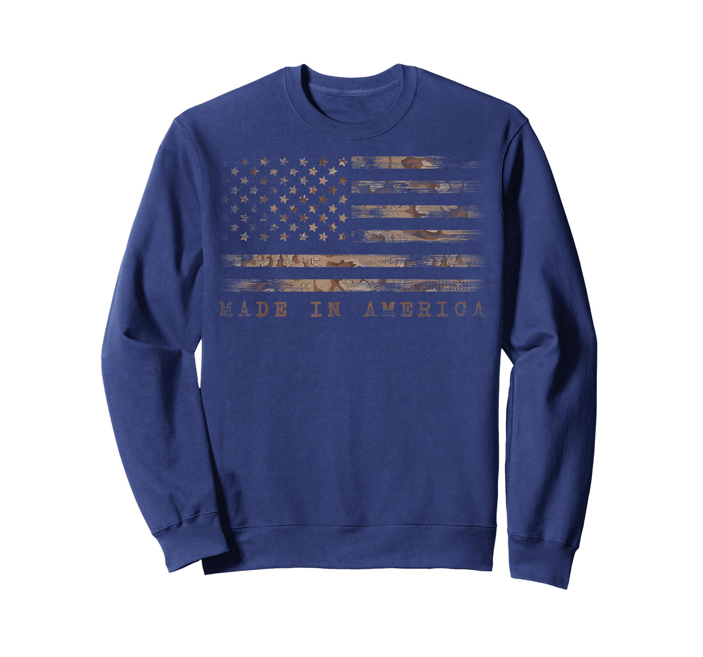 Made In America With US Flag Design For USA Independence Day T-Shirt
