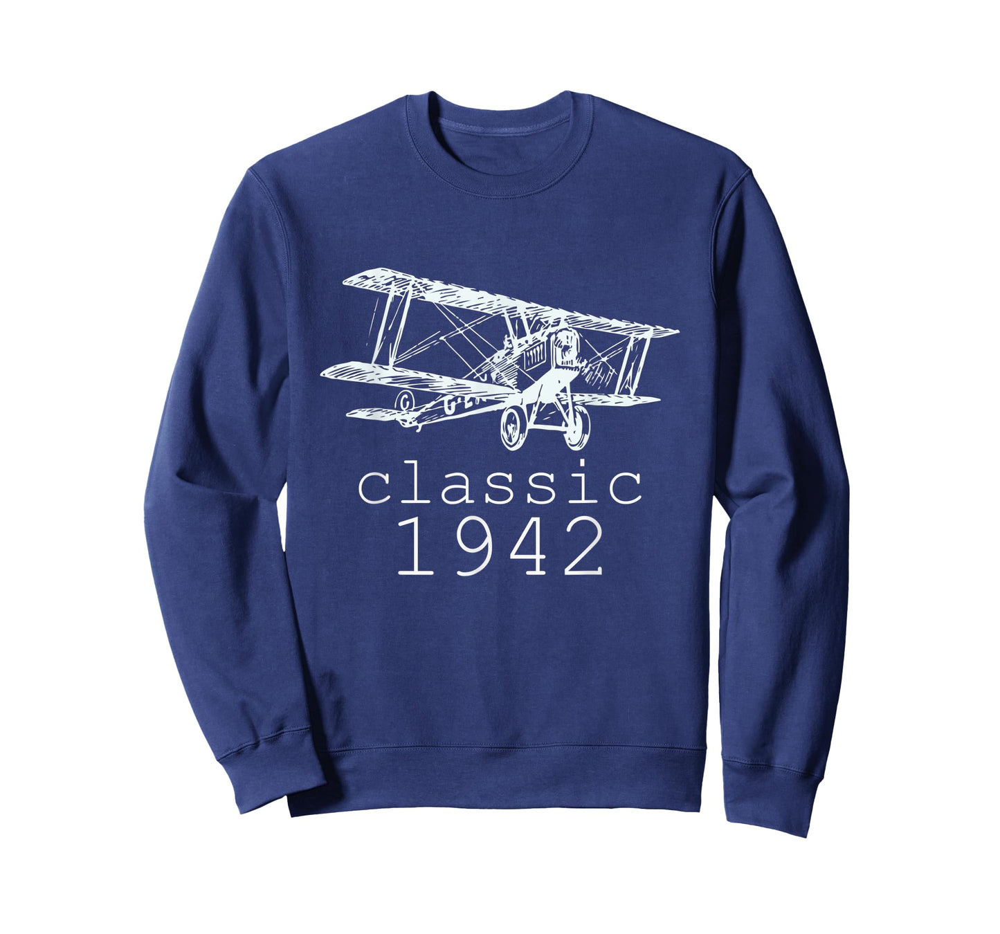 Classic 1942 Vintage Biplane Aviation 80th Birthday Shirt T-Shirt