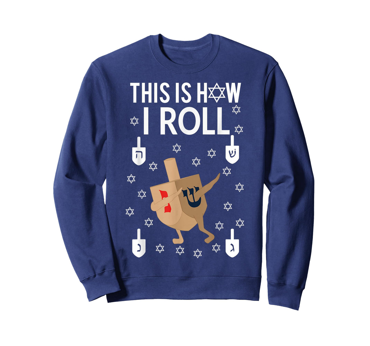 This Is How I Roll Hanukkah Shirt Dab Dreidel Chanukah Gift T-Shirt