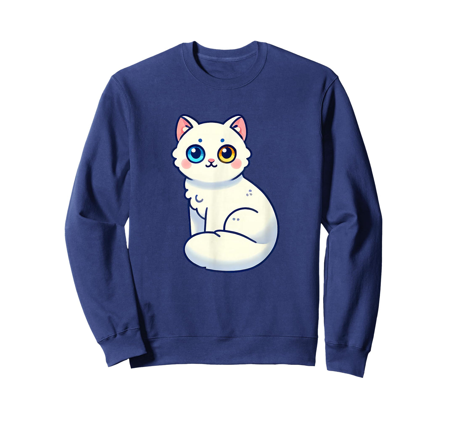 Cat With Heterochromia Cute Cat Lover Men Women Kids T-Shirt