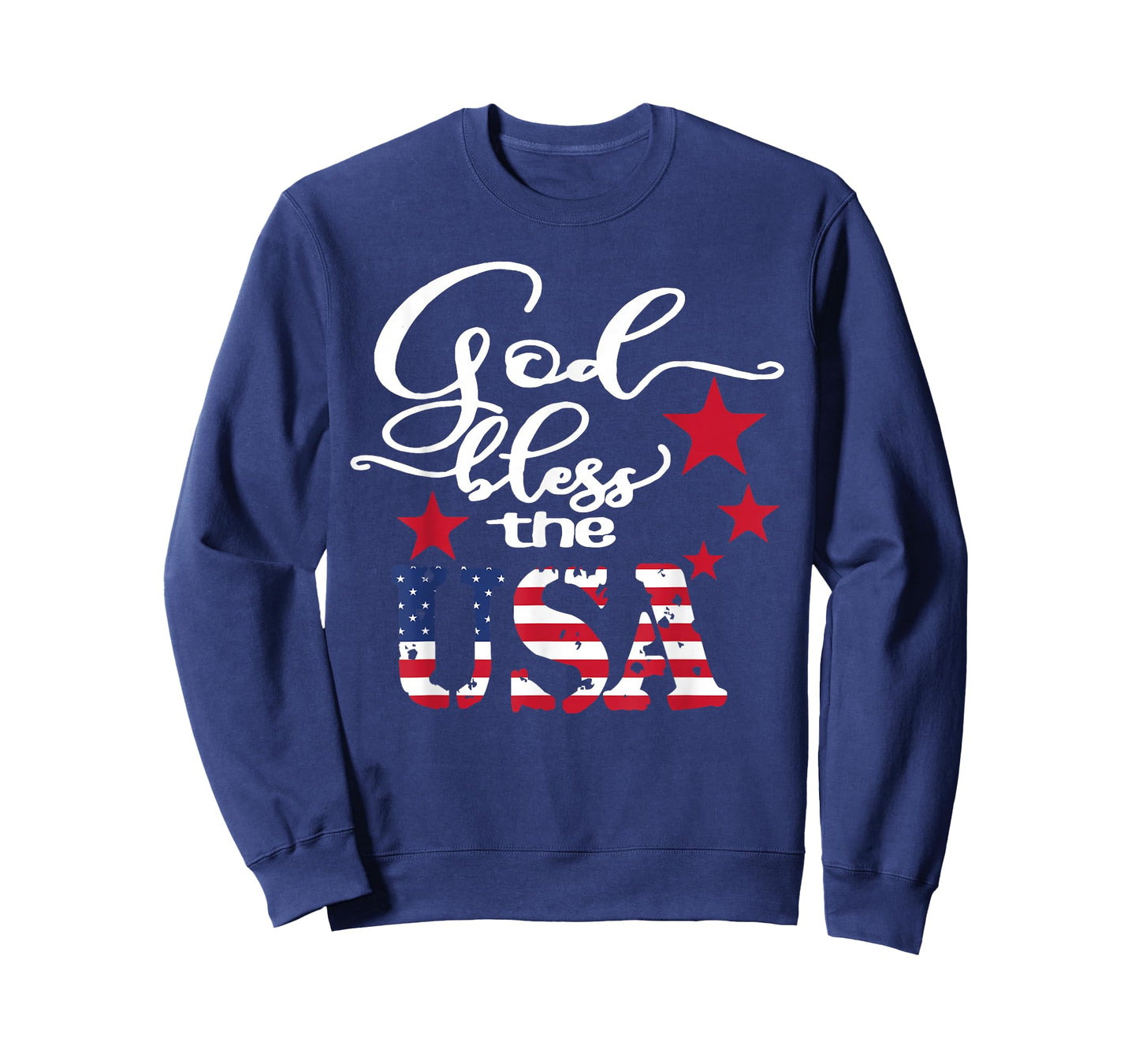 God Bless The USA 4th of July Patriotic US Flag T-Shirt