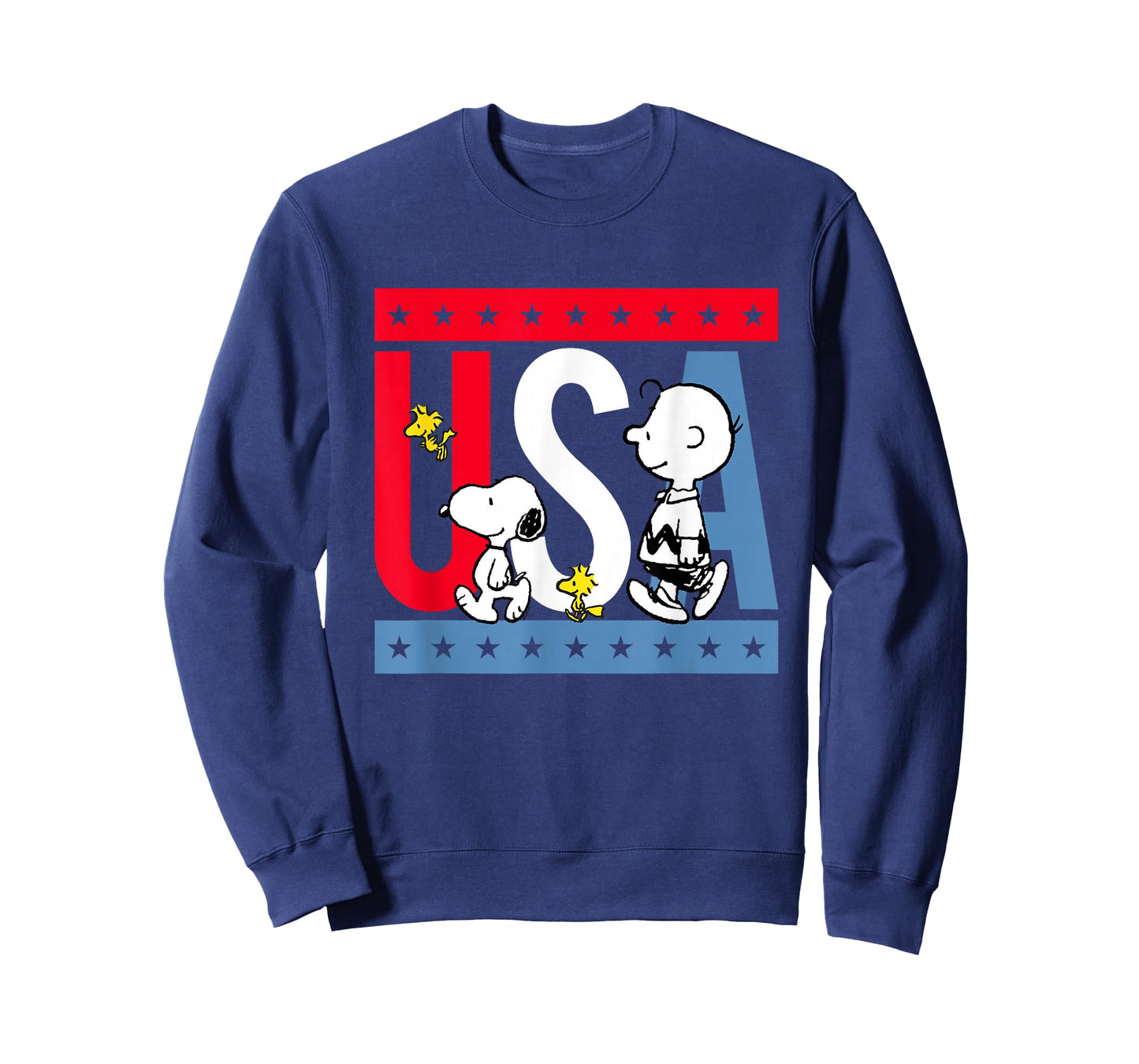Peanuts Snoopy Americana red White and Blue USA T-Shirt