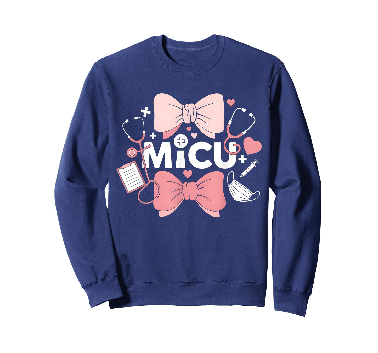 Coquette Bow MICU Nurse Medical Intensive Care Unit T-Shirt