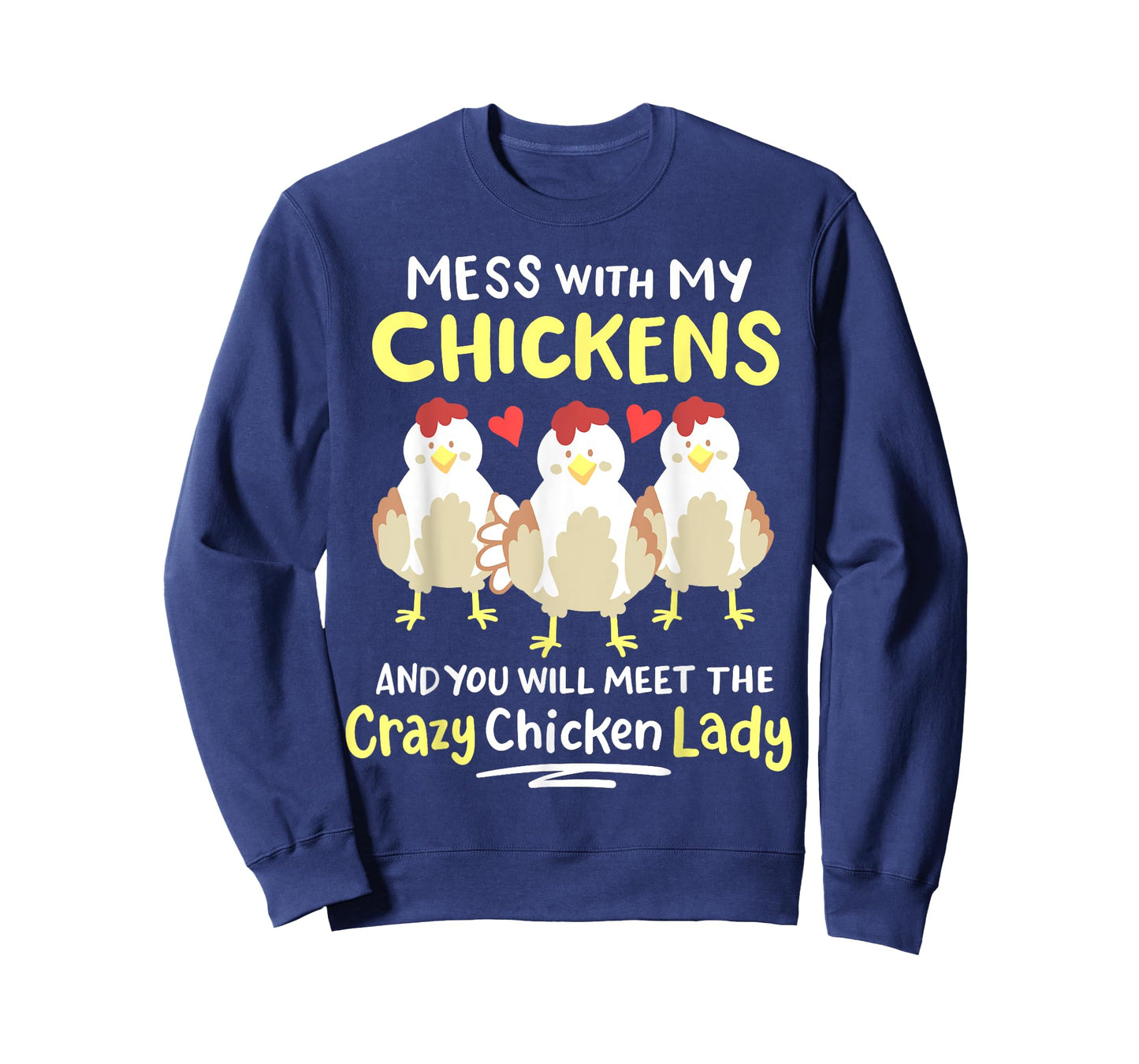 Backyard Crazy Chicken Lady Womens Farmer T-Shirt