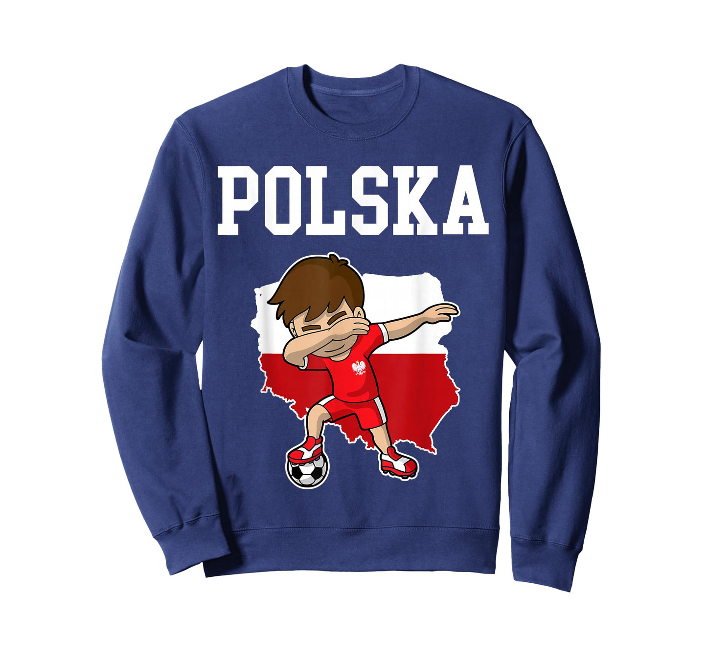 Polska Soccer Poland Polish Dabbing Football T-Shirt