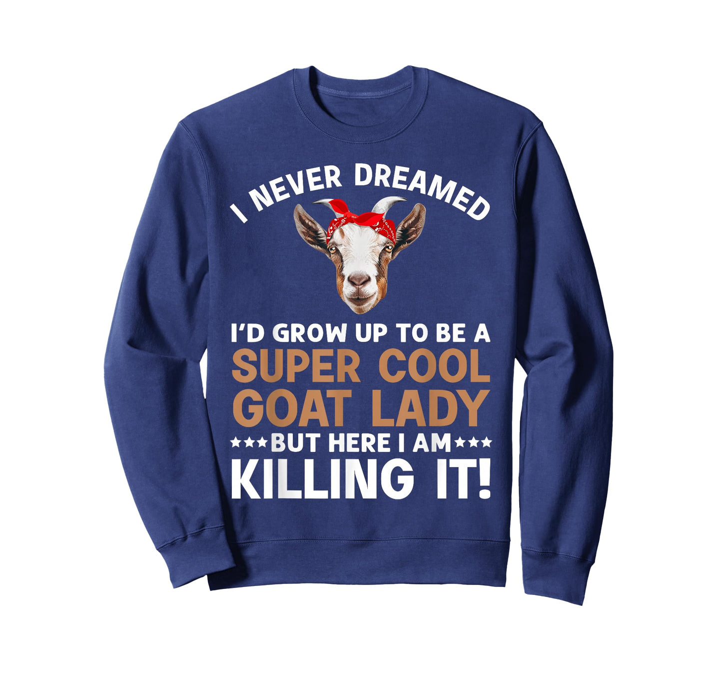 Cool Goat Lady Art For Women Girl Animal Farmer Goat Lover T-Shirt