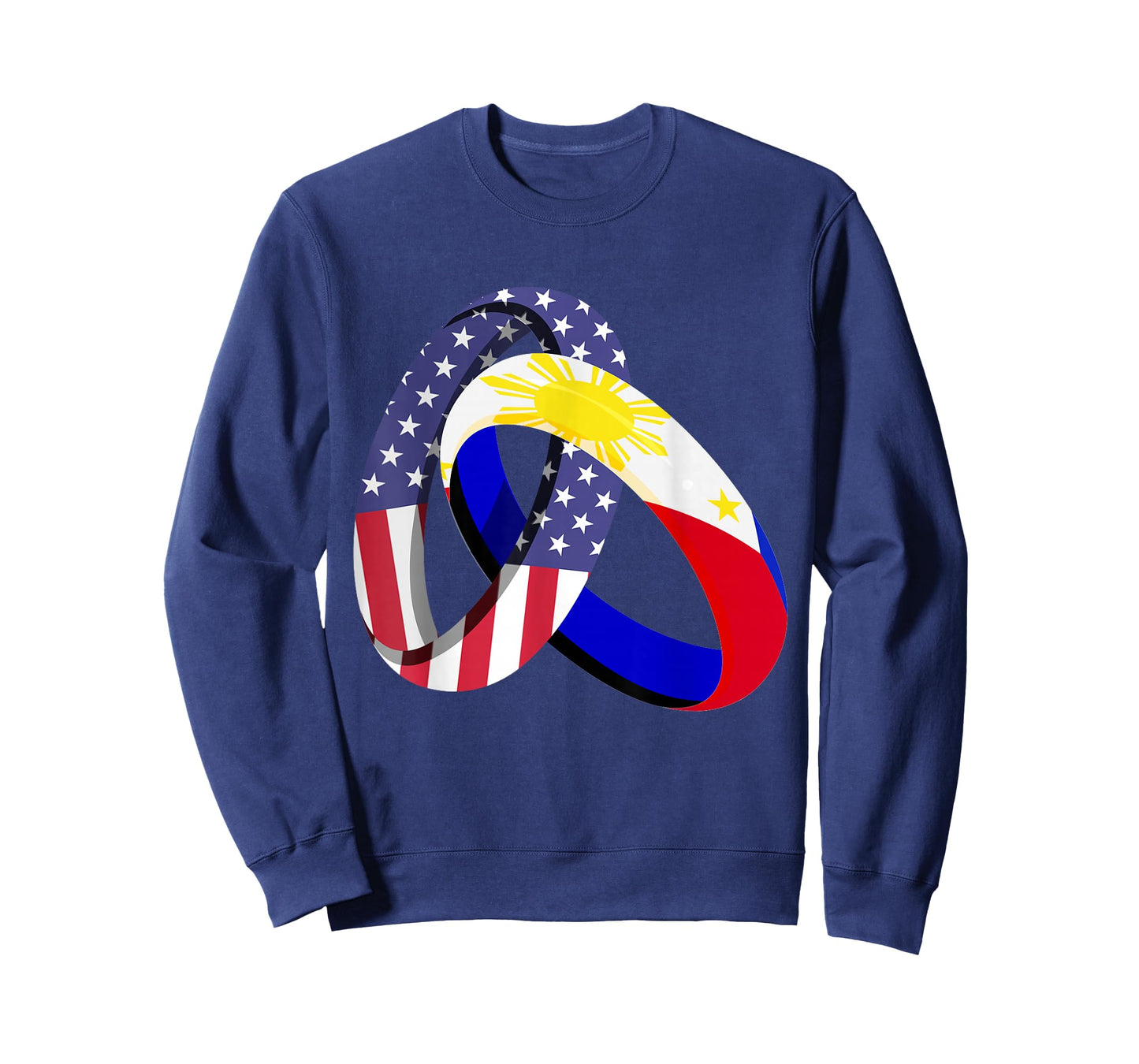 Philippines American Ring Heritage Month Filipino Flag T-Shirt
