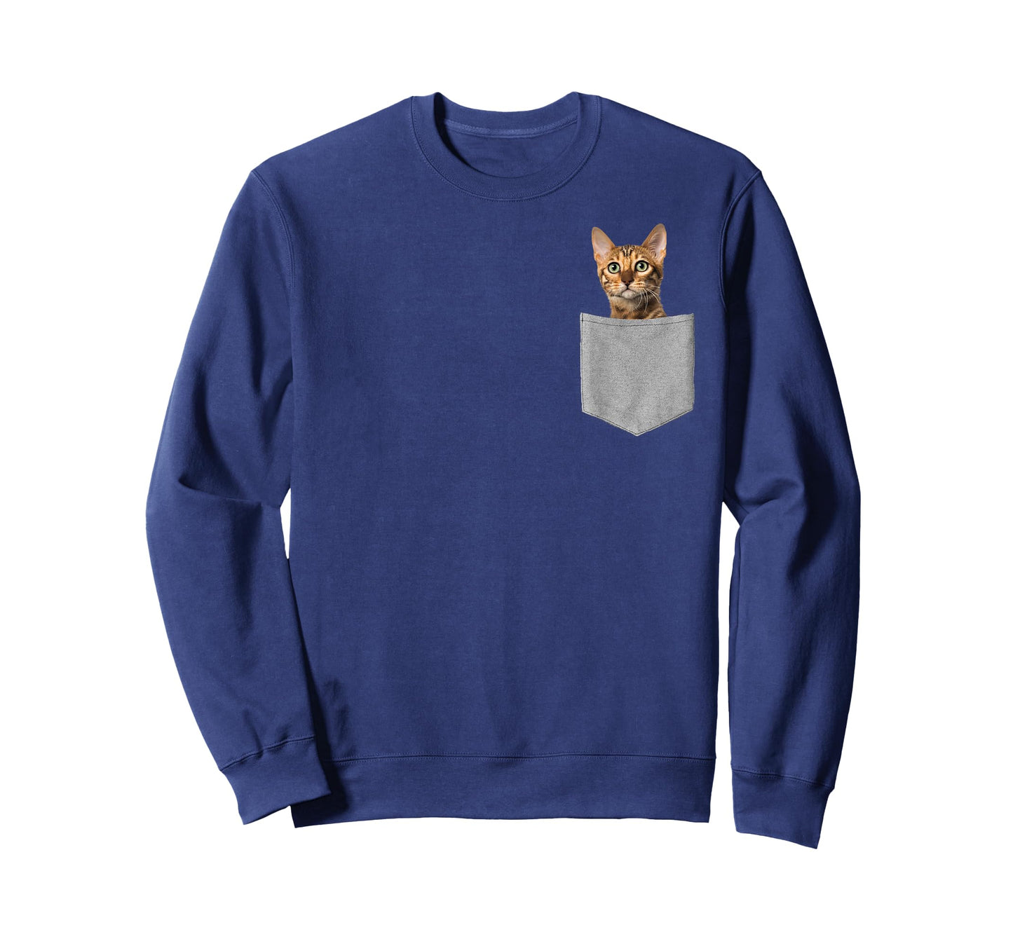 Funny Bengal Cat In Pocket Cute Kitty Lover T-Shirt Gifts T-Shirt