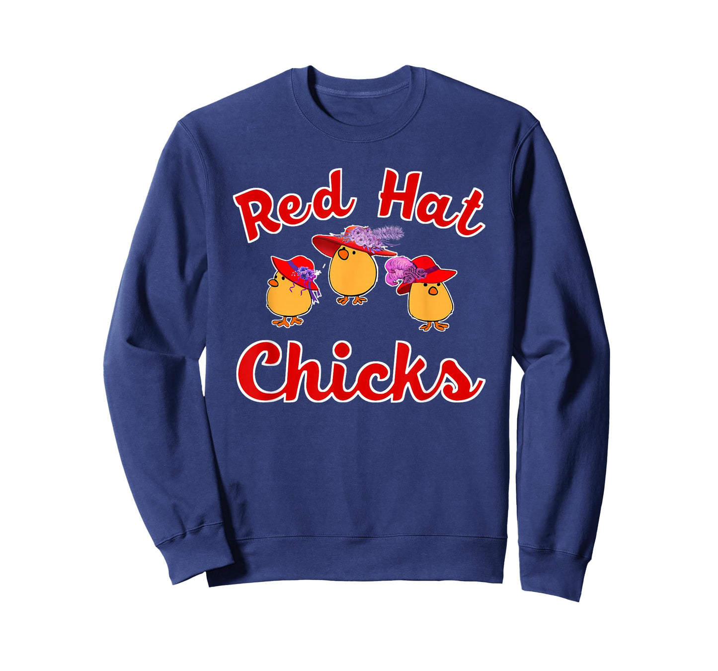 Cute Red Hat Chicks Society T-Shirt