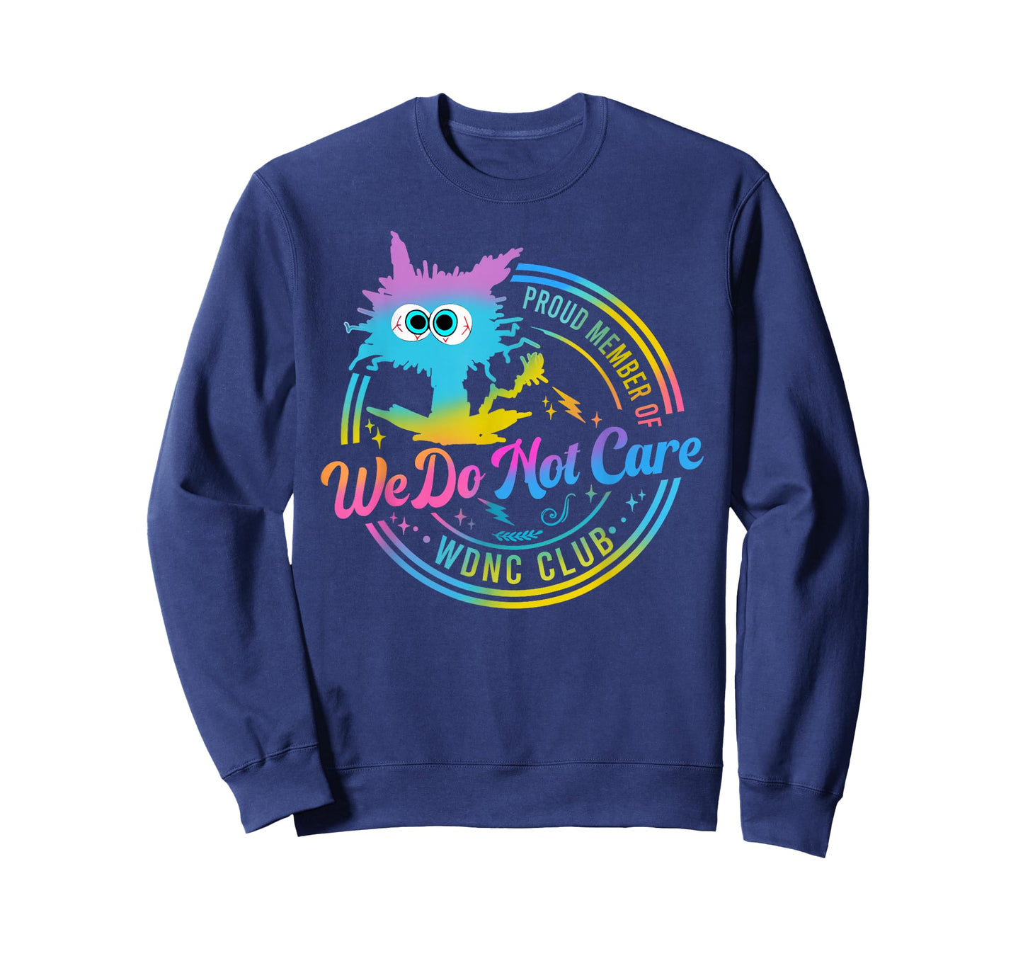 We Do Not Care Club Black Cat Sarcastic Saying T-Shirt
