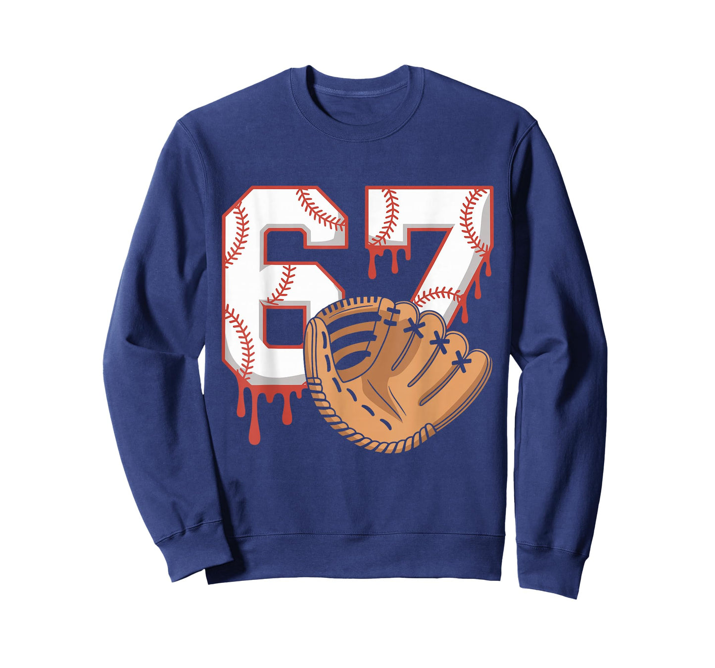 Baseball 67 Six Seven Alpha Slang 6 7 Meme Kids Teachers Boy T-Shirt