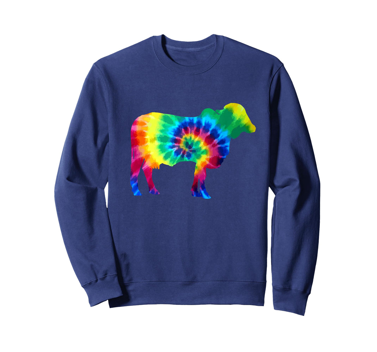 Cow Tie Dye Vintage Hippie Farm Animal Farmer Cow Lover T-Shirt