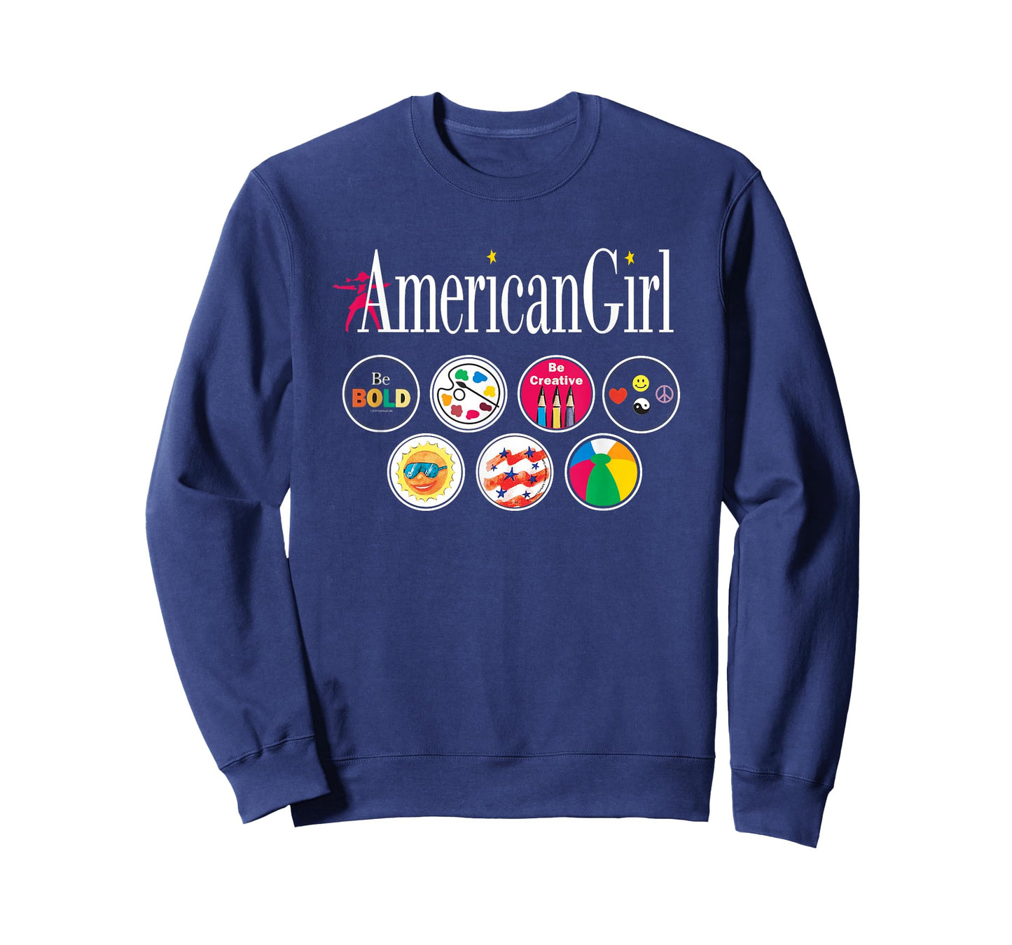 American Girl - Logo & Grin Pins T-Shirt