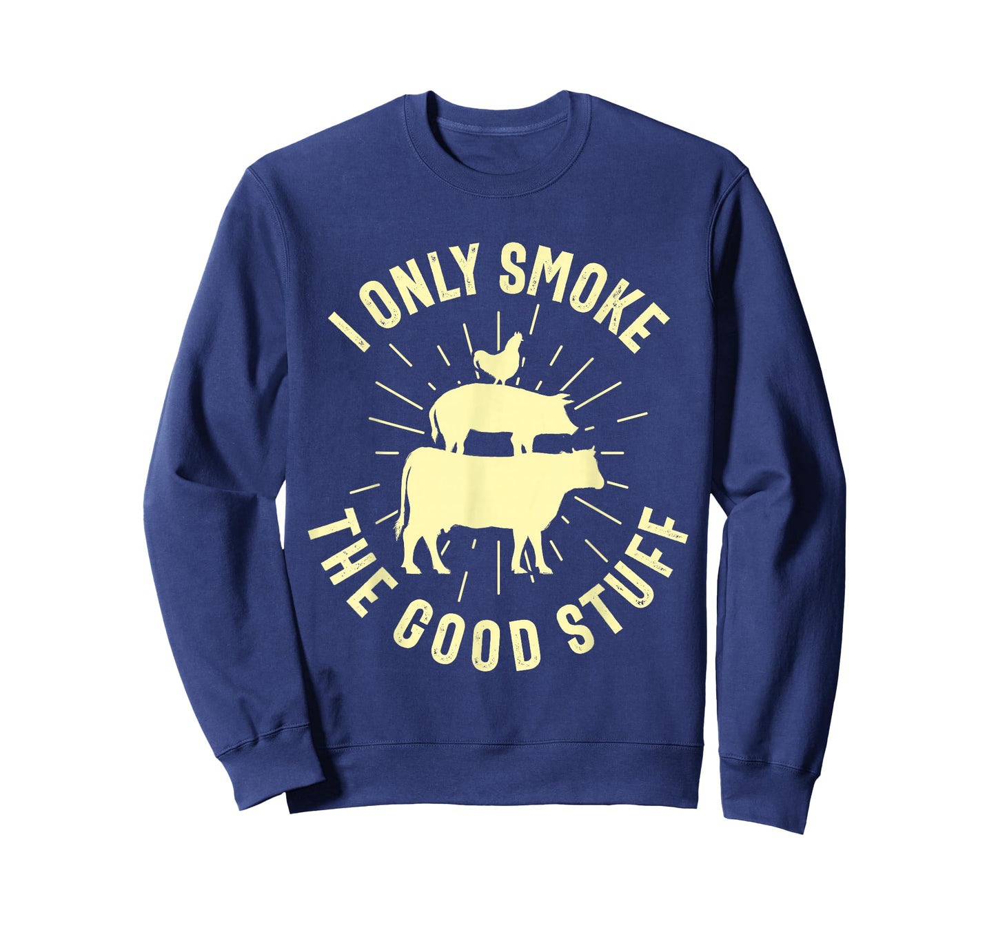 I Only Smoke The Good Stuff BBQ Barbeque Grilling Pitmaster T-Shirt