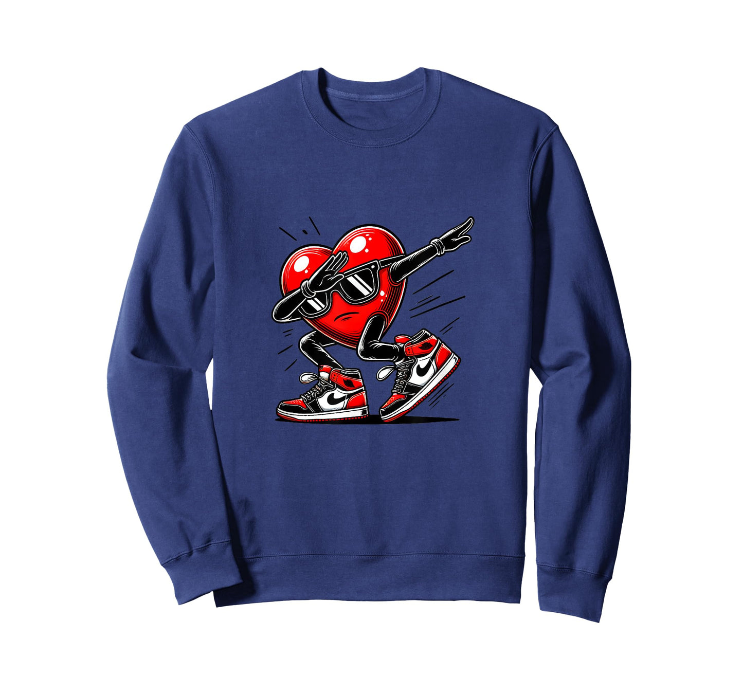Dabbing heart funny Valentine design perfect for spreading T-Shirt