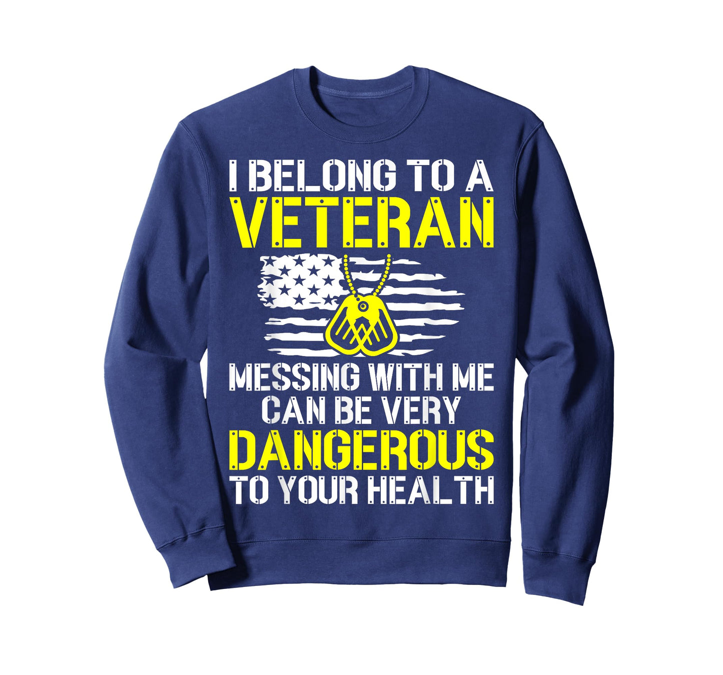 I Belong to A Veteran Funny Veteran's Wife Husband Spouse T-Shirt