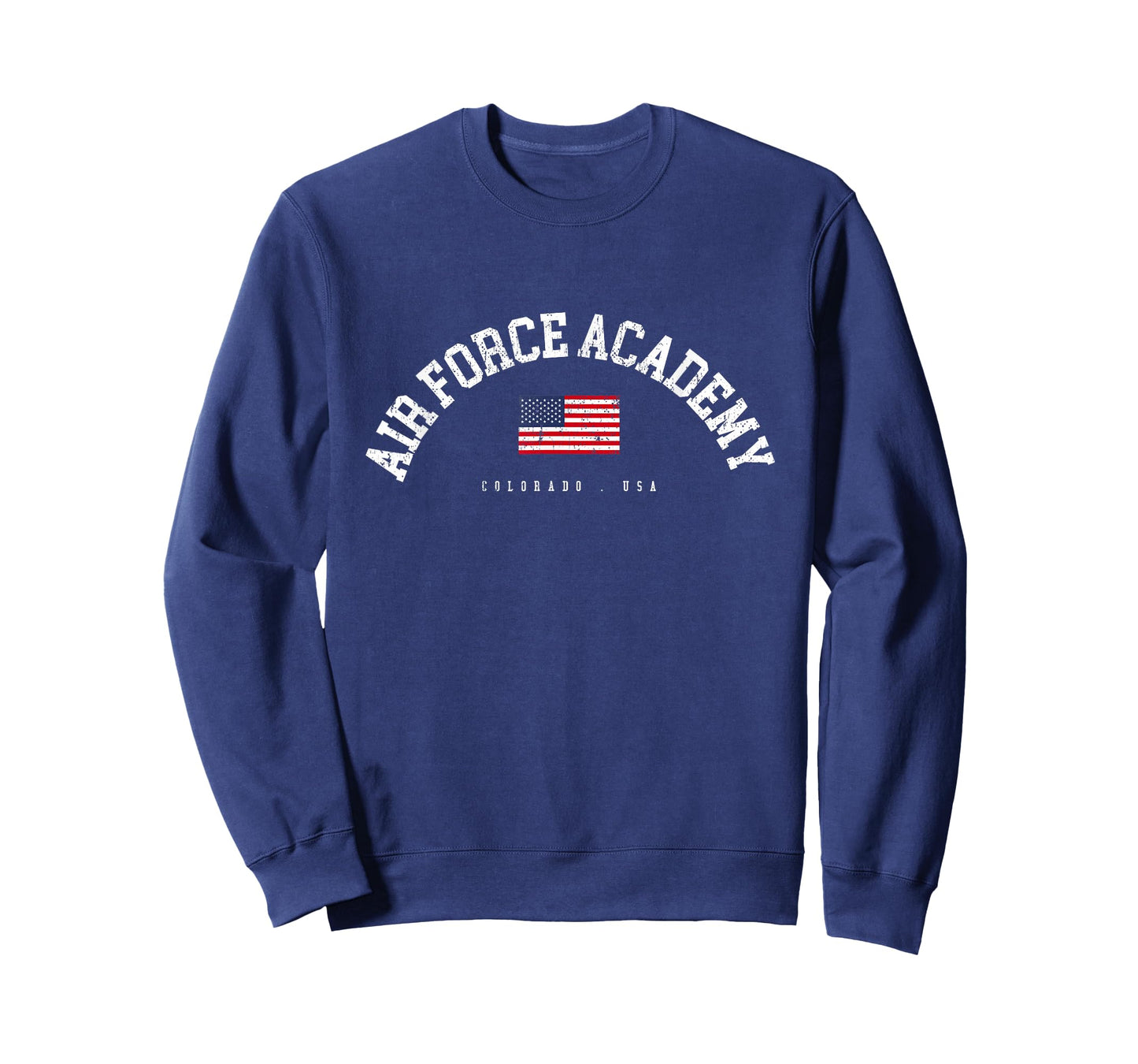 Air Force Academy CO American Flag USA City Name T-Shirt