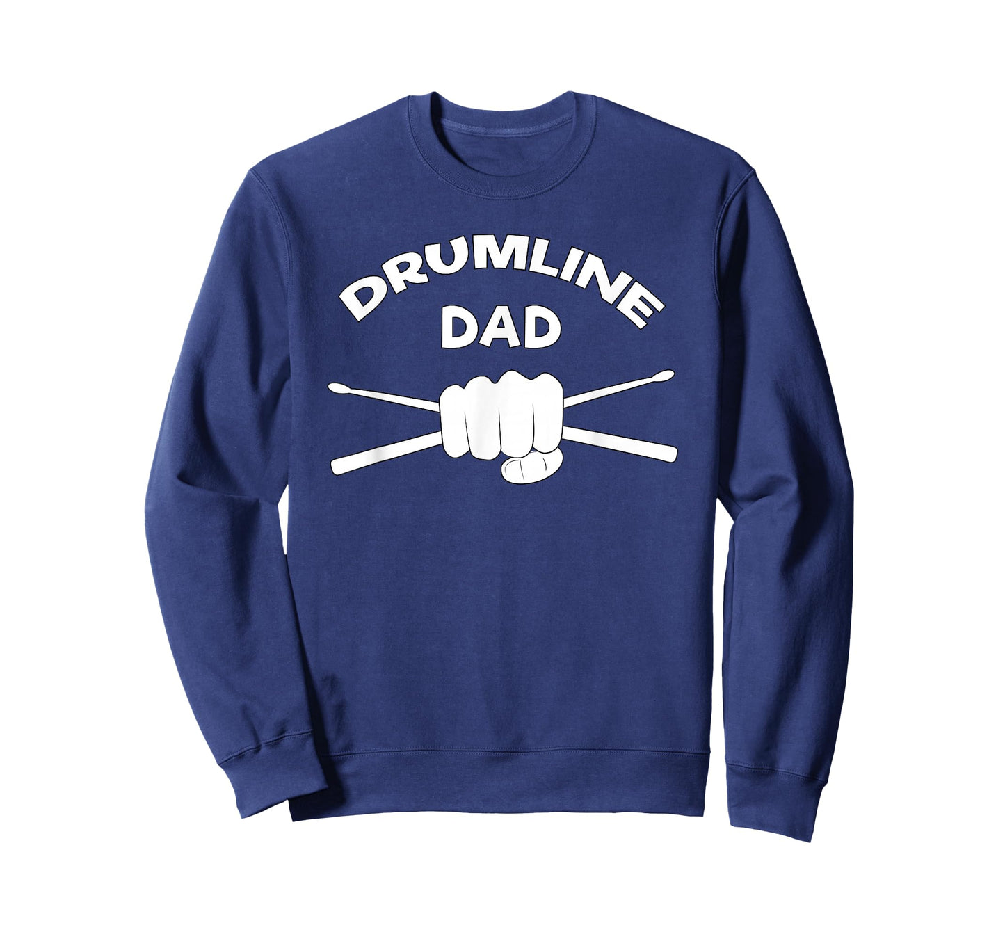 Drumline Dad Music Marching Band Support Drumsticks T-Shirt