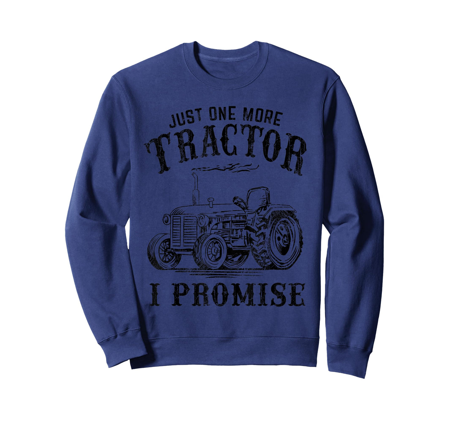 Cool Farmer Agriculture Engines Lover Pun Gift Men Just One More Tractor I Promise Funny Vintage Farm Truck Gag Unisex Grey T-Shirt Small
