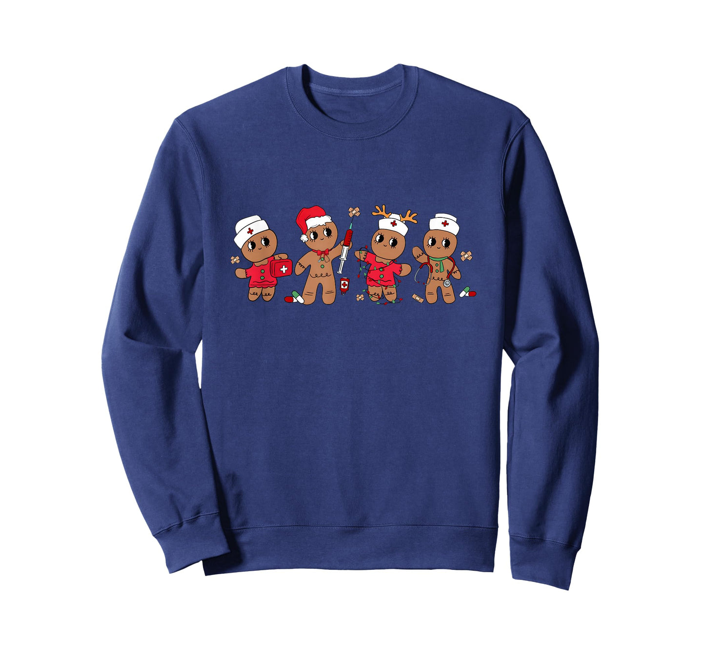 Cute Gingerbread Nurse Christmas Design Medical Humor T-Shirt