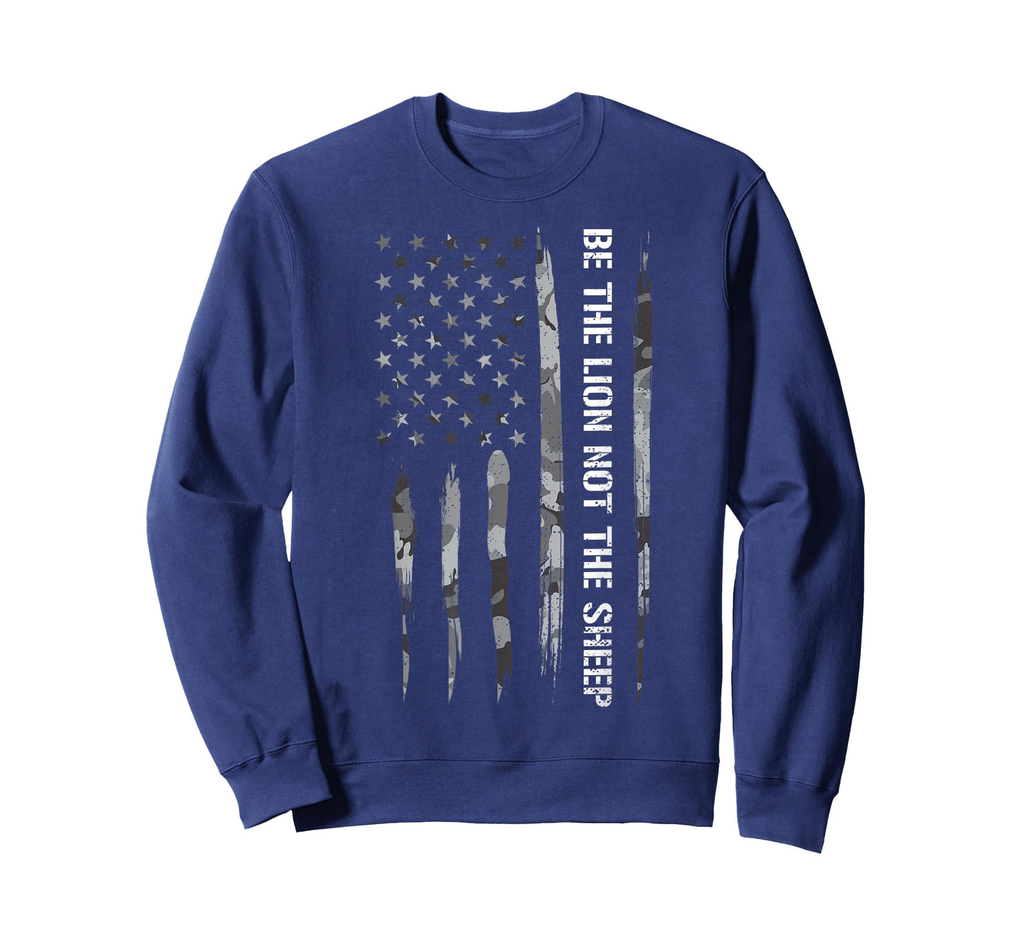 Conservative: Be The Lion Not The Sheep - American Flag T-Shirt