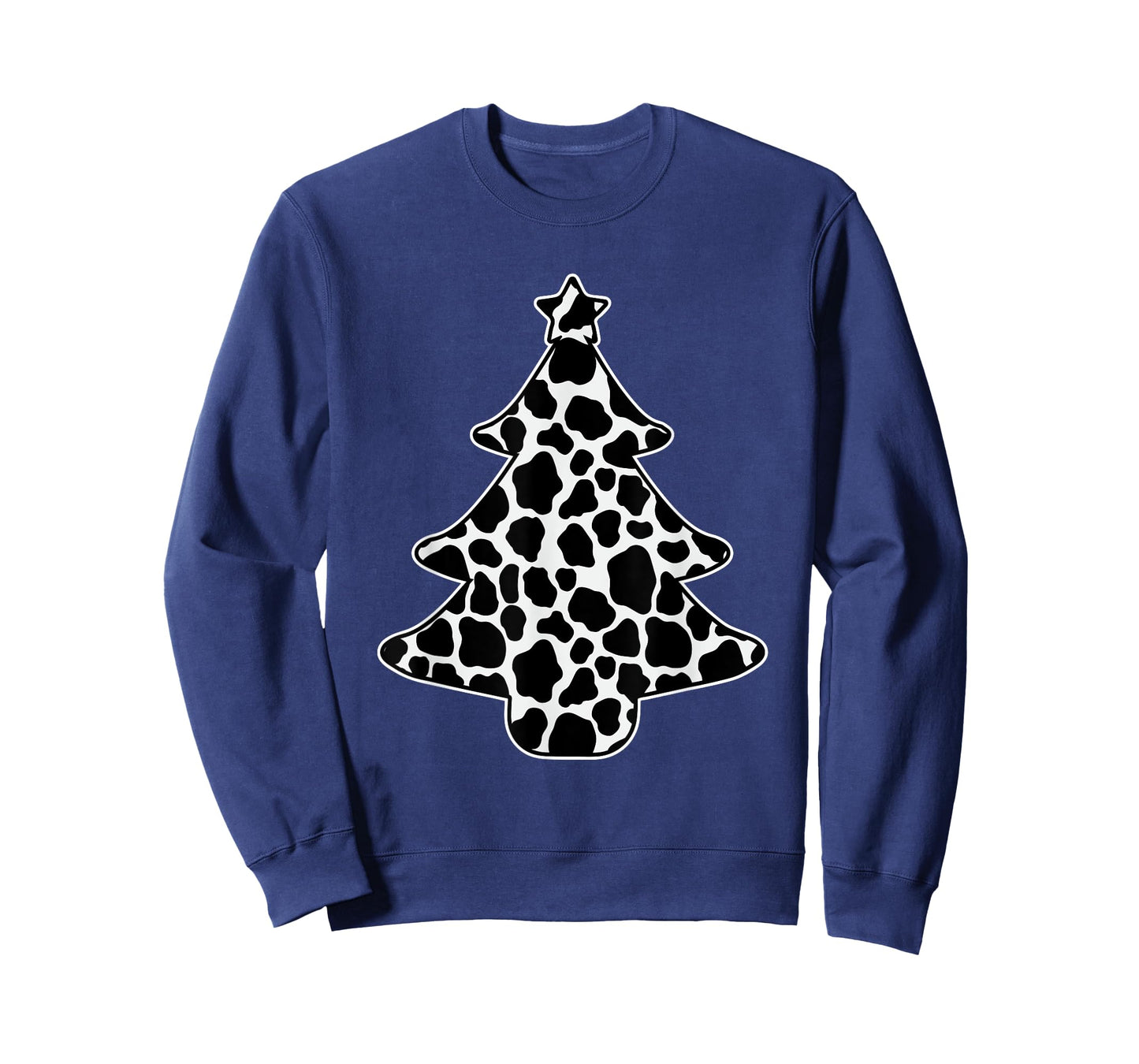Cow Print Christmas Tree Pajama X-Mas Farm Animal Farmer T-Shirt