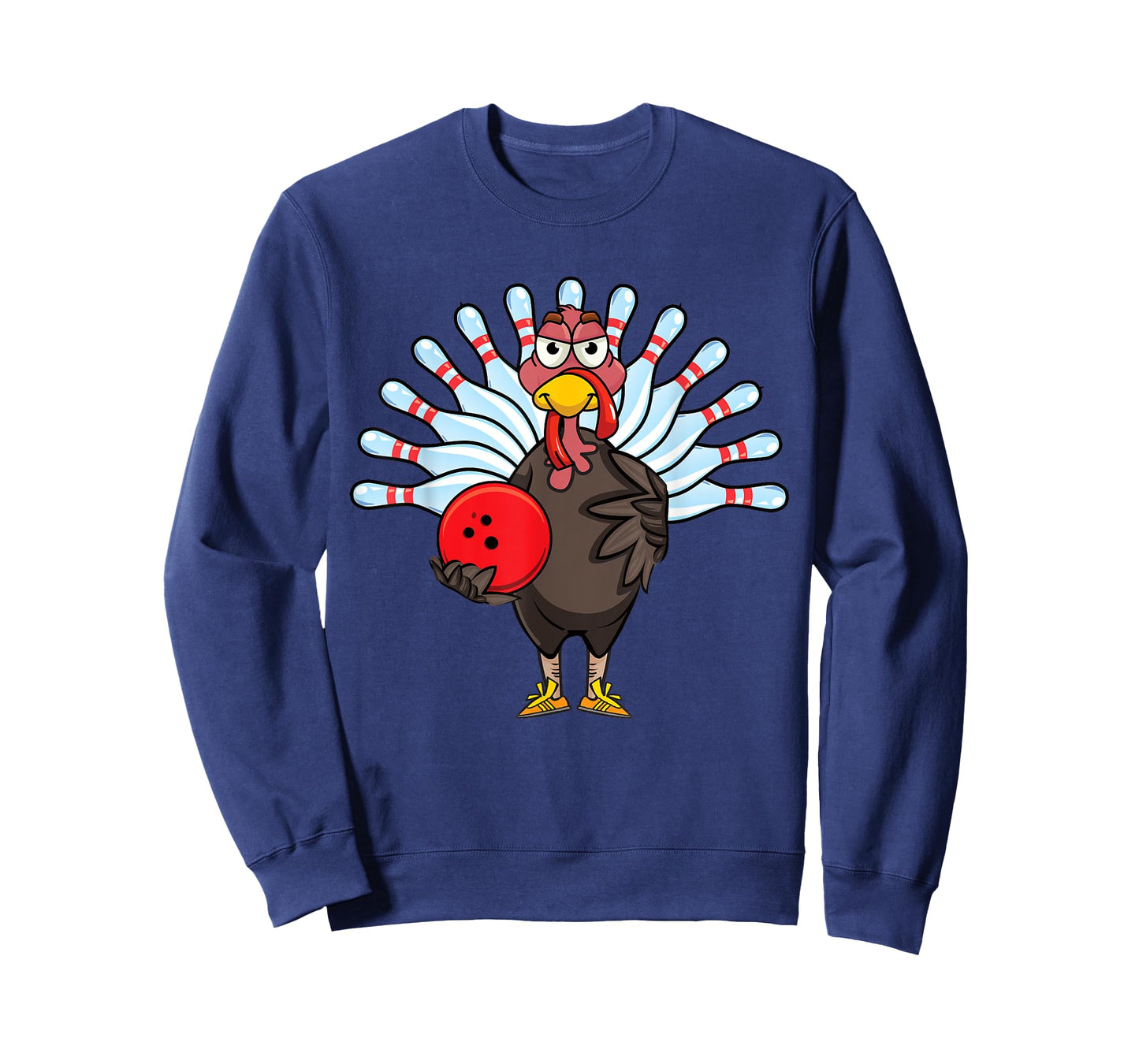 Thanksgiving Turkey Bowling Pin Matching Team Gift T-Shirt