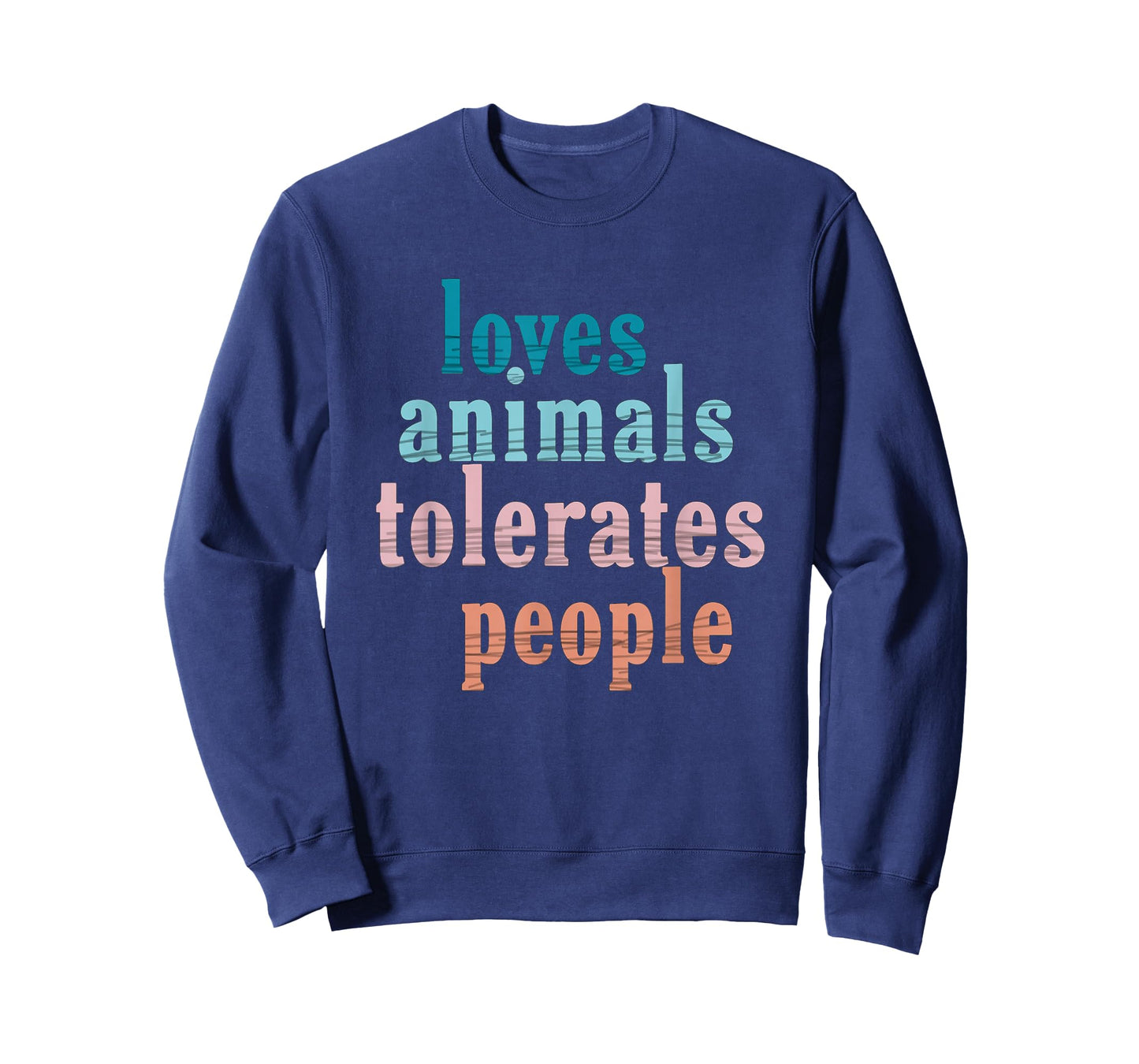 Loves Animals Tolerates People Funny Animal Lover Dog Mom T-Shirt