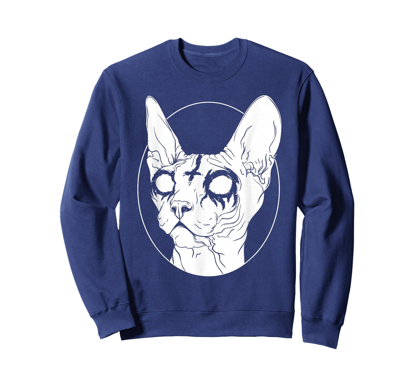 Black Metal Sphynx Cat I Goth and Death Metal T-Shirt