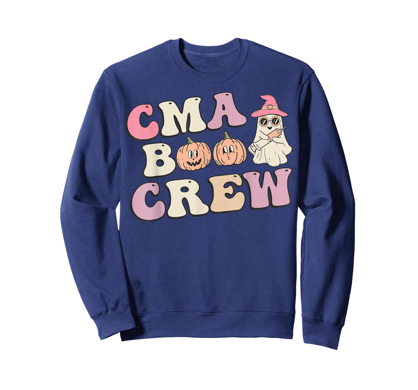 CMA Boo Crew Medical Assistant Halloween Ghost Costume Women T-Shirt