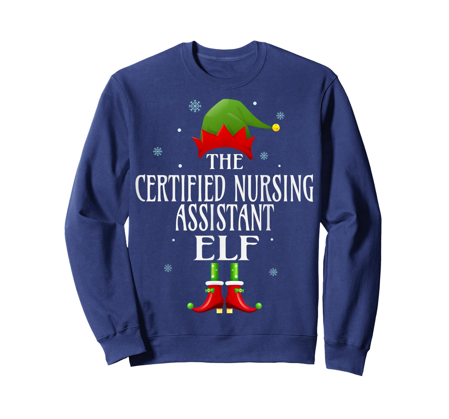 CNA Certified Nursing Assistant Elf Xmas Matching Christmas T-Shirt