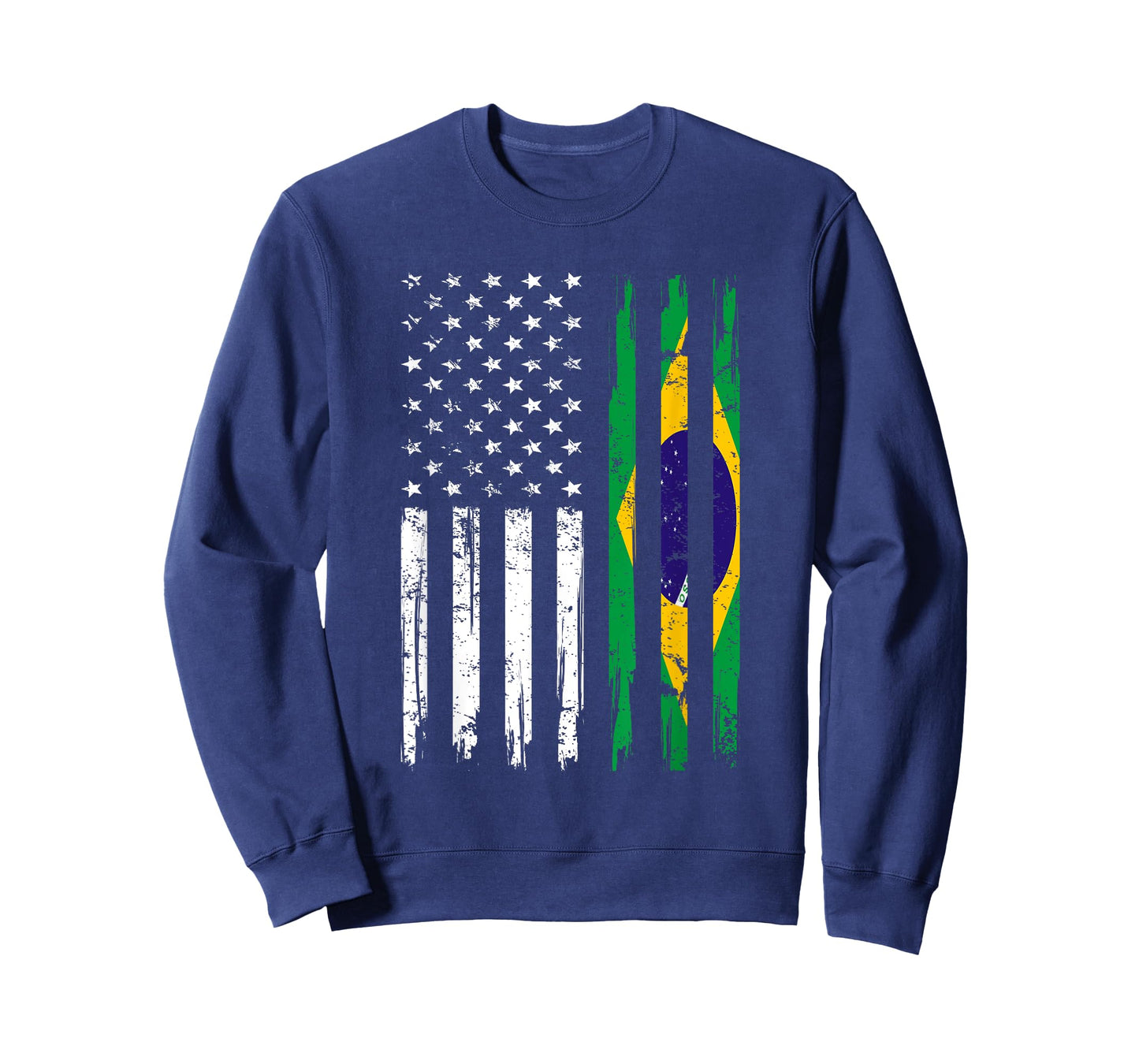 Half American And Brazilian America Brazil Flag Brasileira T-Shirt