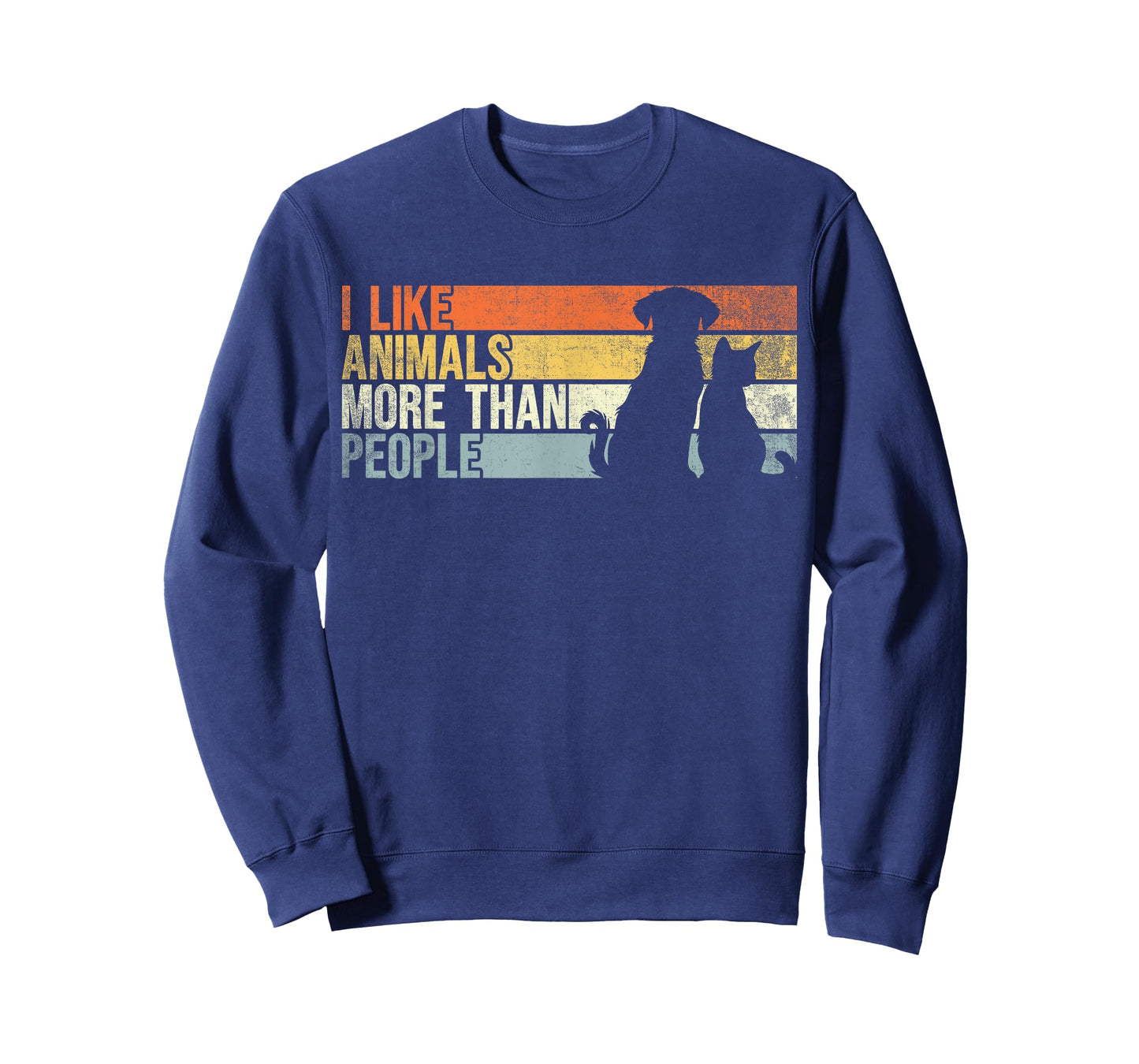 I Like Animals More Than People. Funny Dog And Cat Lover T-Shirt for Men Women