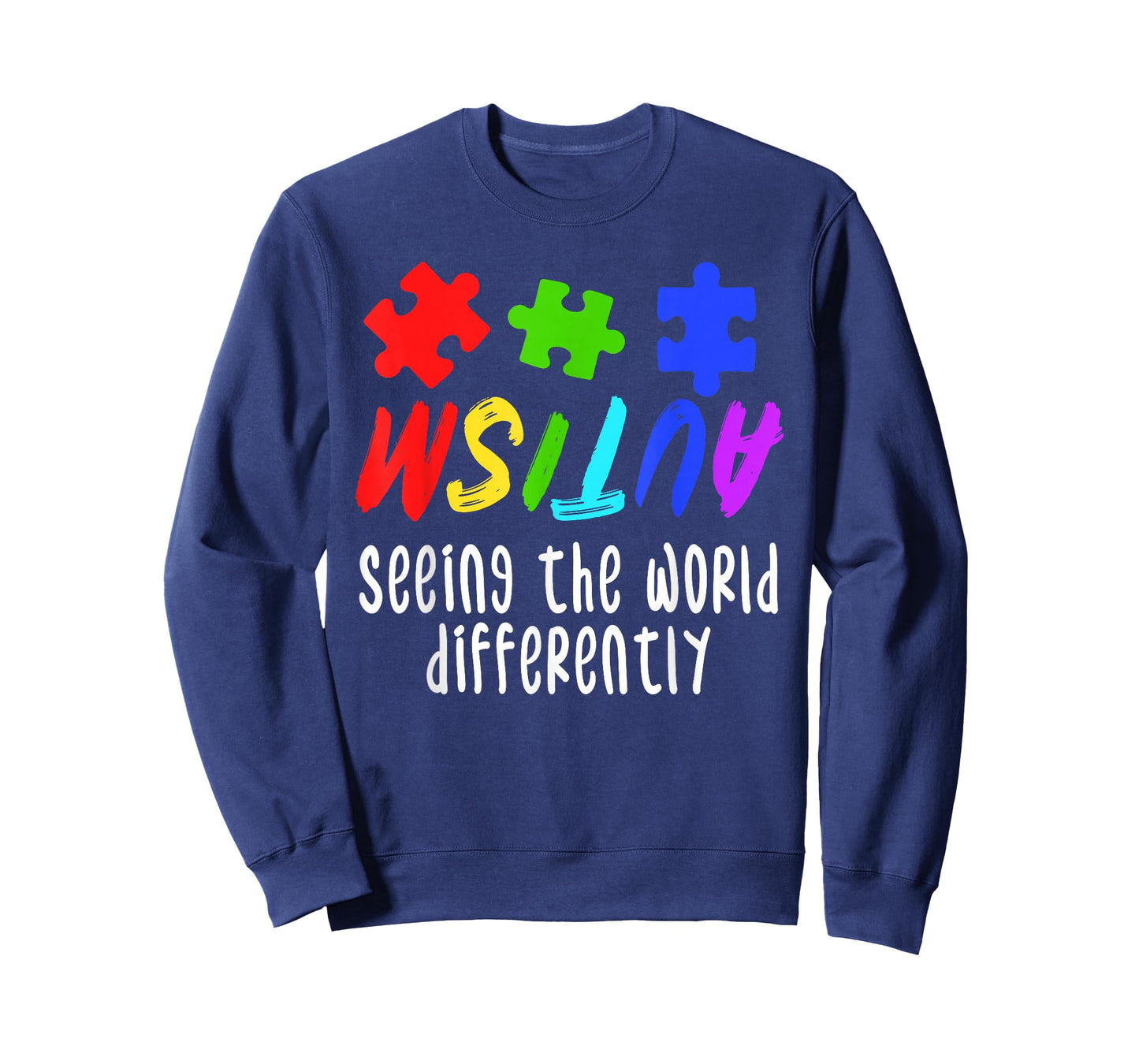 Autism Awareness Support Month Puzzle Gift | Mens & Womens T-Shirt