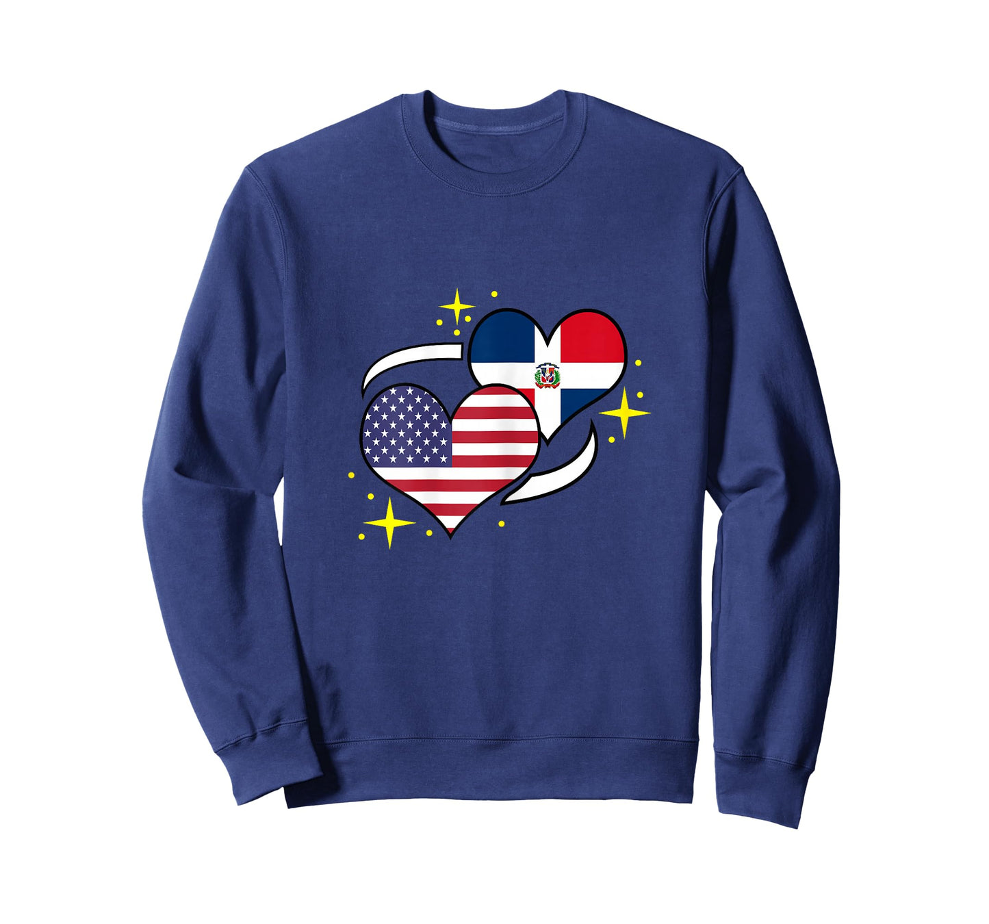 Dominican Republic American Flag Heart Dominican Women T-Shirt
