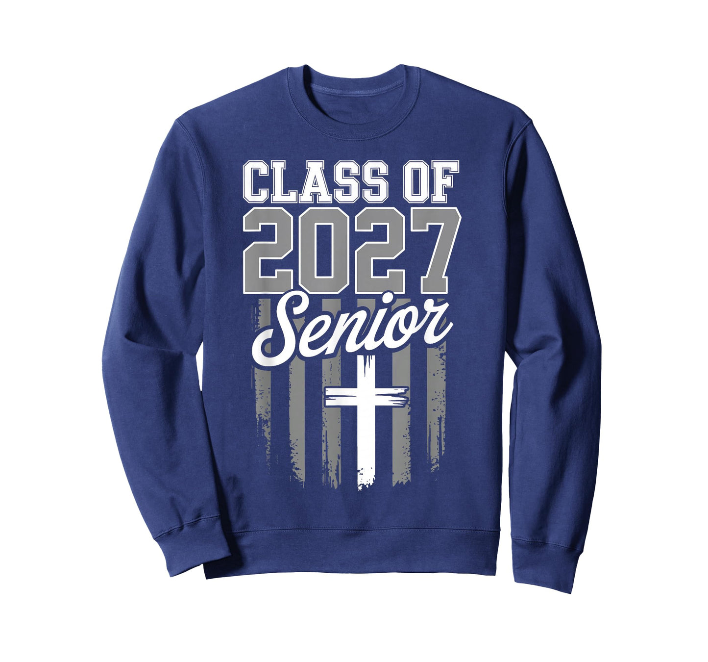 Senior Class of 2027 Christian American Flag 2027 Graduation T-Shirt