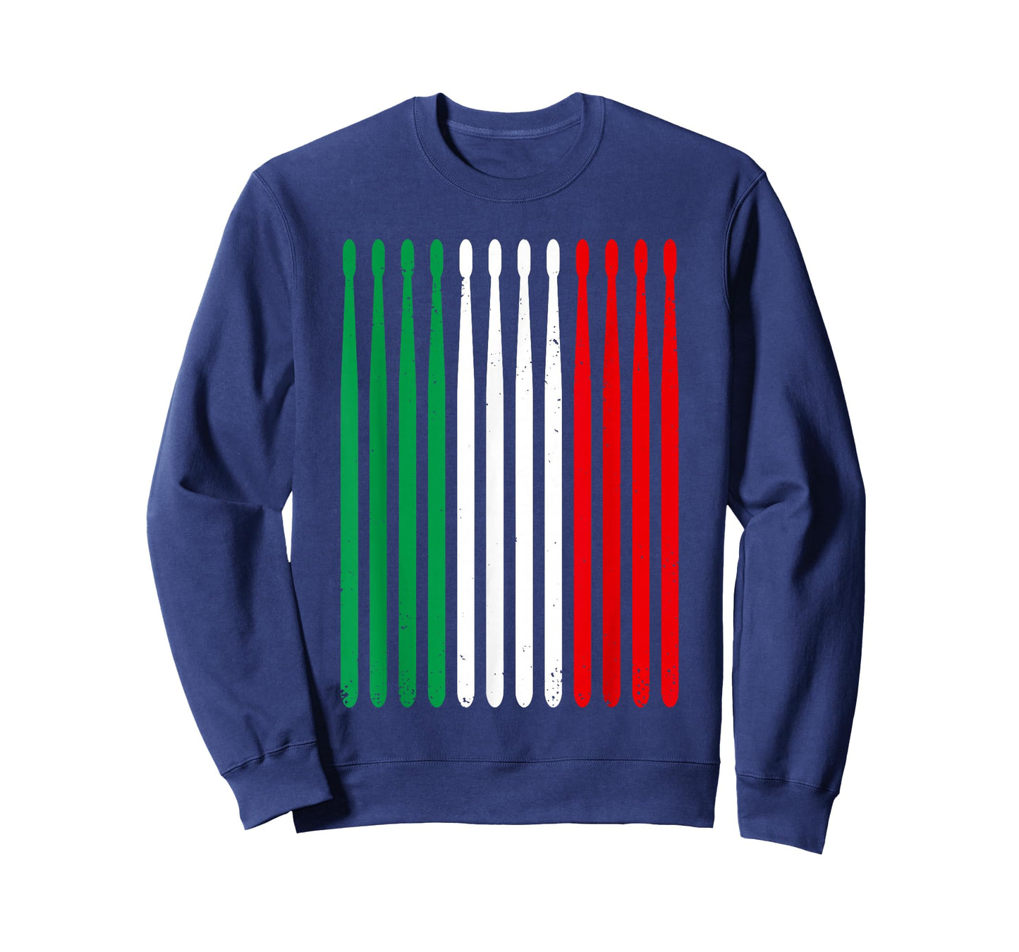 Italian Drummer Italy Flag Drumsticks Funny Italian Drummer T-Shirt