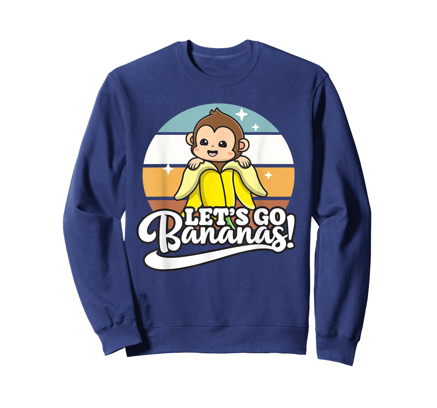 Cute Kawaii Monkey, Funny Let’s Go Bananas T-Shirt