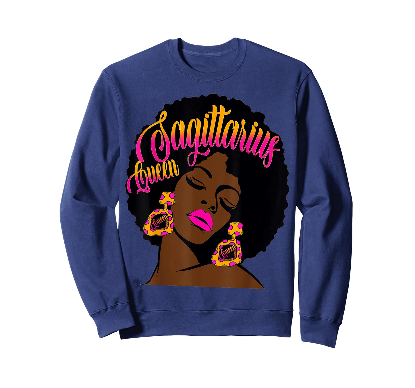 Black Queen Birthday Gift Candy Afro Diva Sagittarius Zodiac T-Shirt