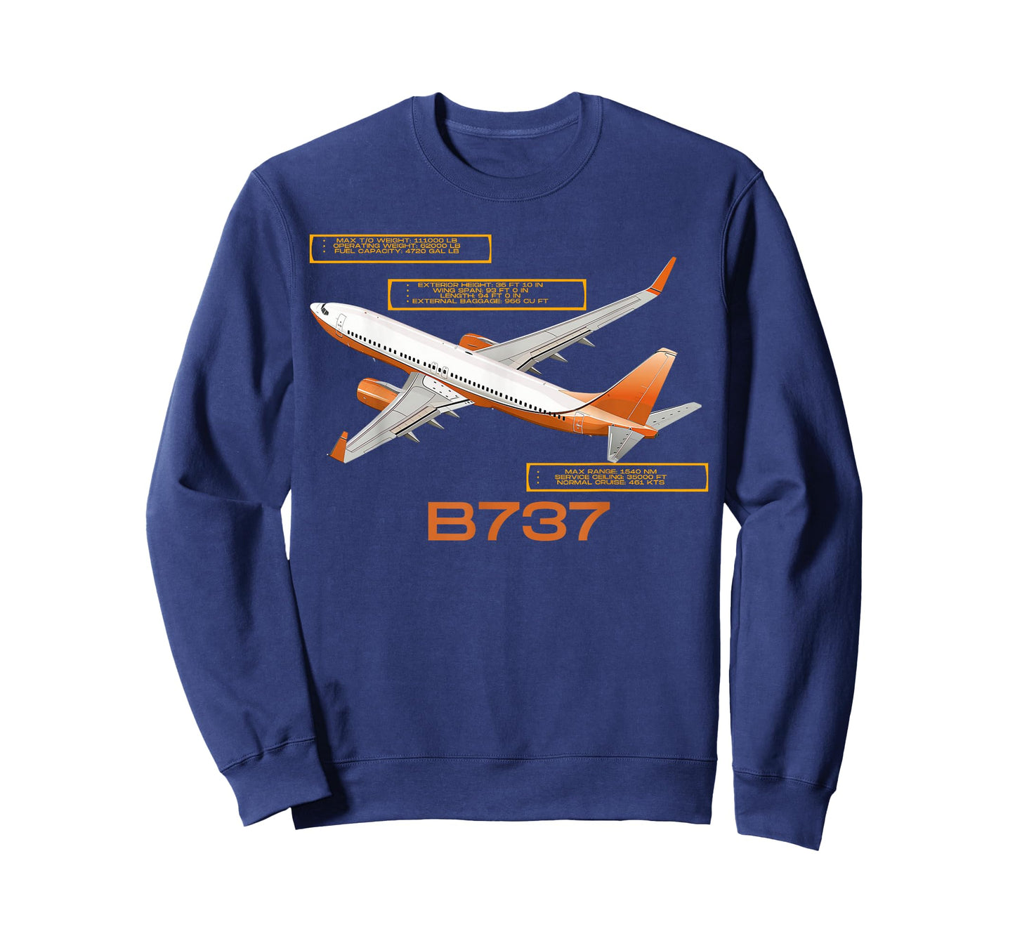 B737 Jet Airplane! Aviation Airplane T-Shirt