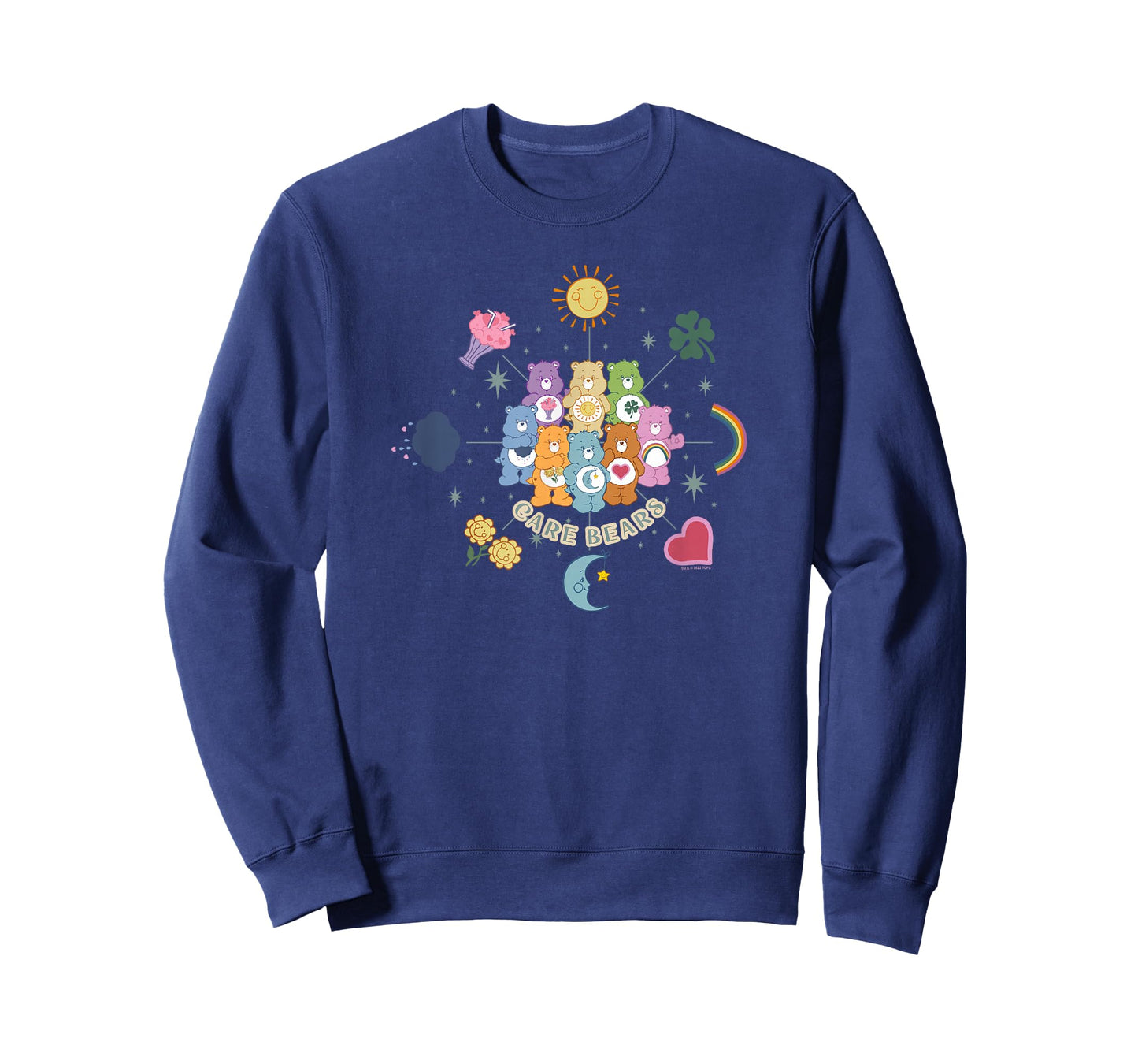 Care Bears Vintage Celestial Zodiac Group Belly Badge Icons T-Shirt