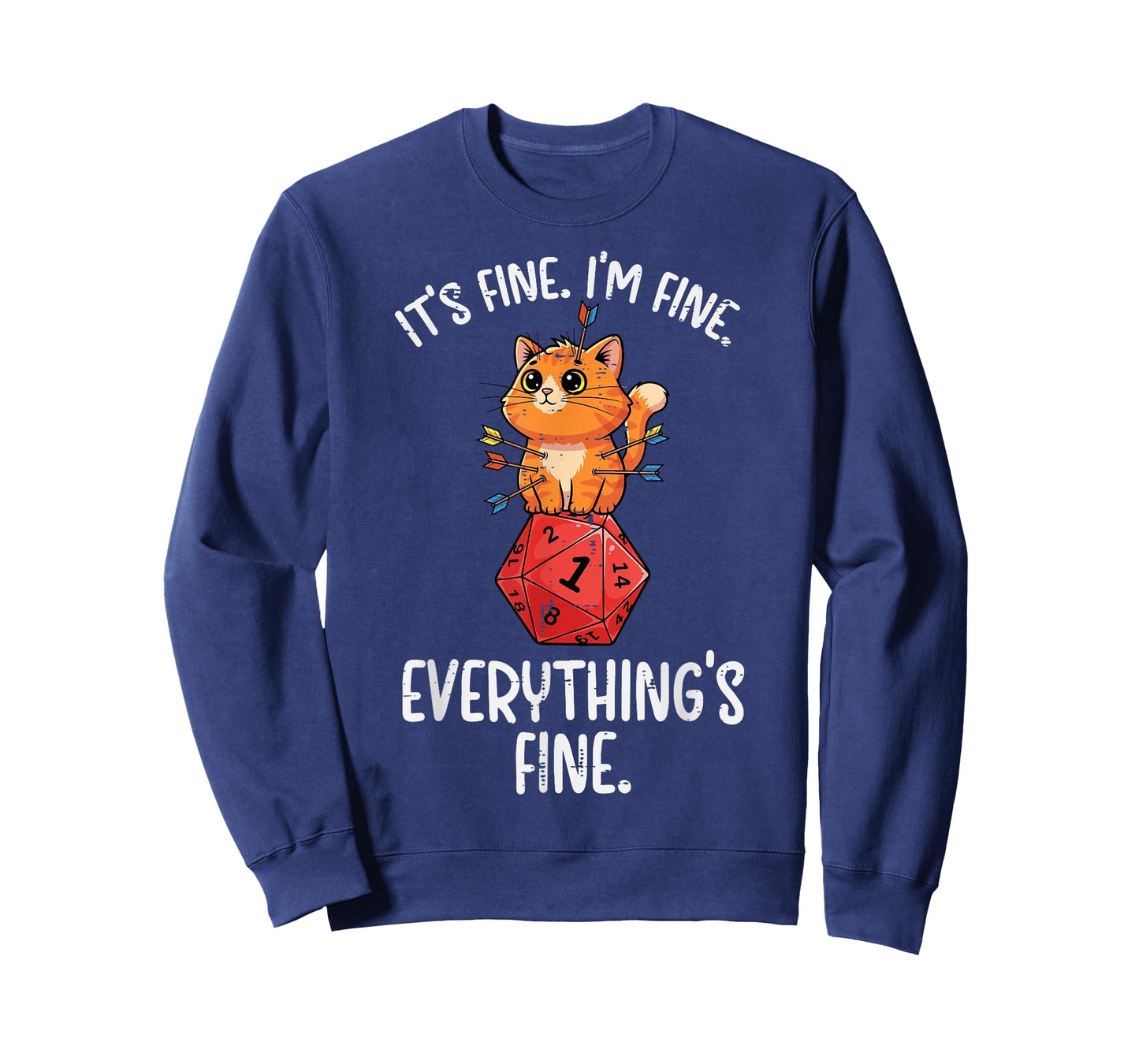 Gamer Cat Im Fine D20 Dice RPG Gaming Boys Girls Kids Men T-Shirt