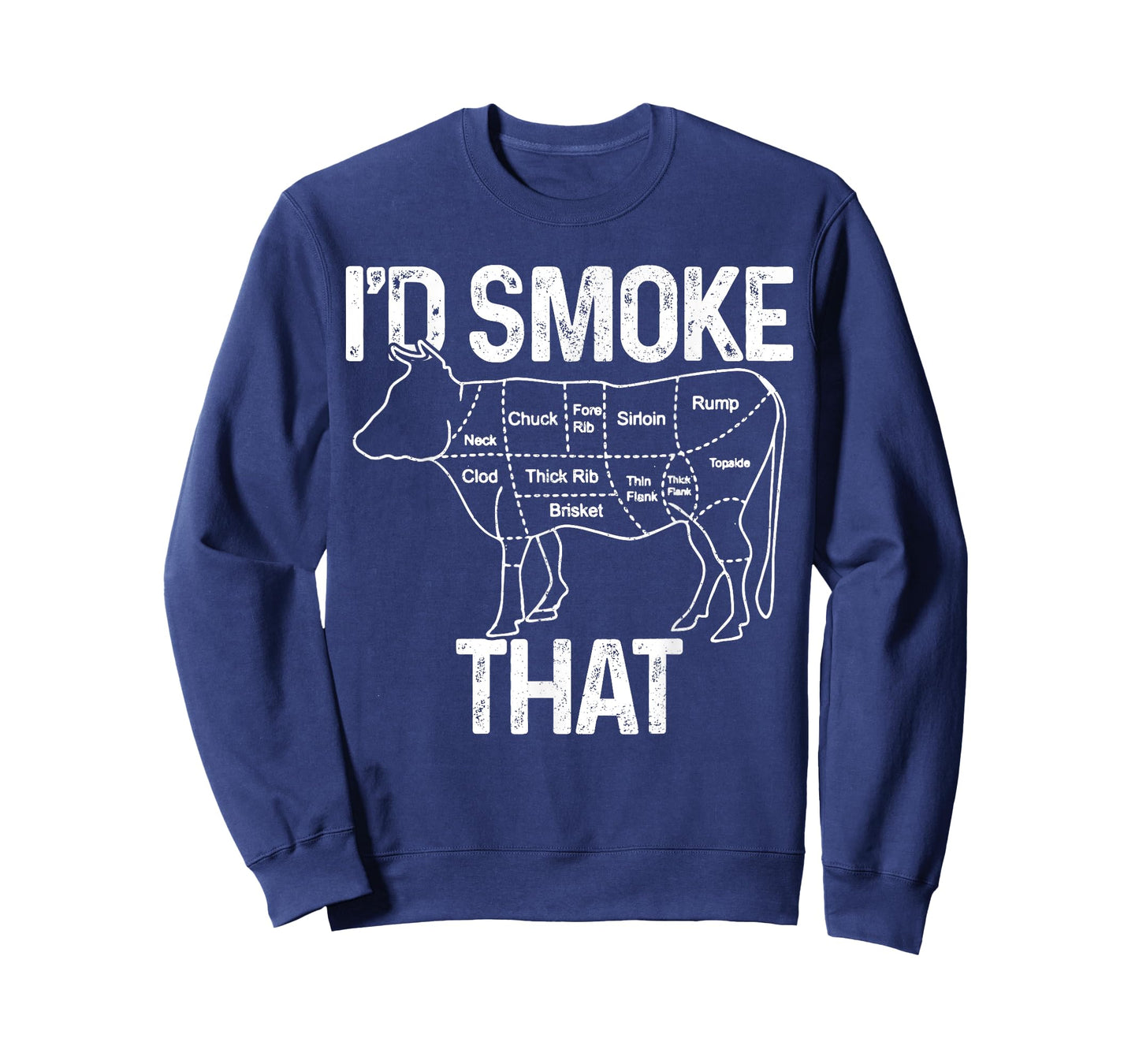 Chef Butcher Cook BBQ I'd Smoke That Cow Beef Funny Gift T-Shirt