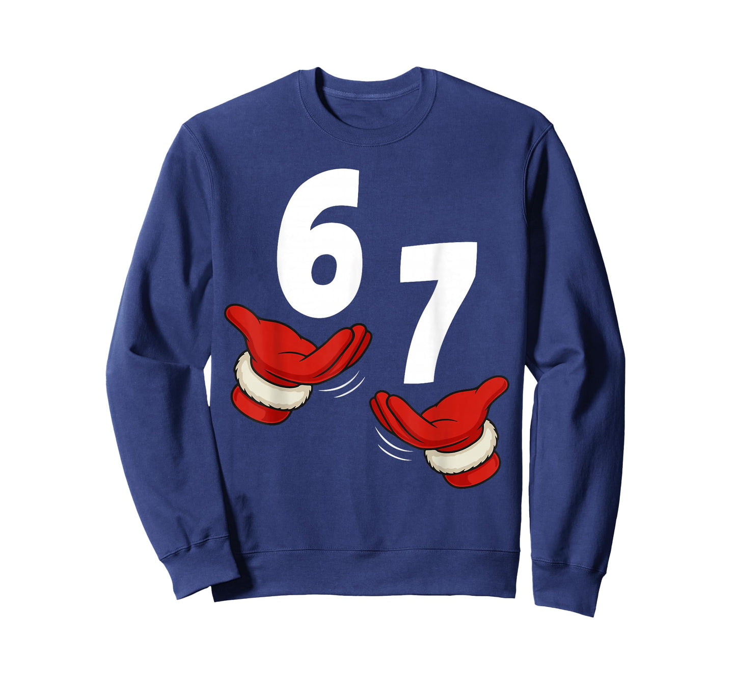 Six Seven 67 Christmas 6 7 Kids 67 Teen Boys 6-7 Meme Hands T-Shirt